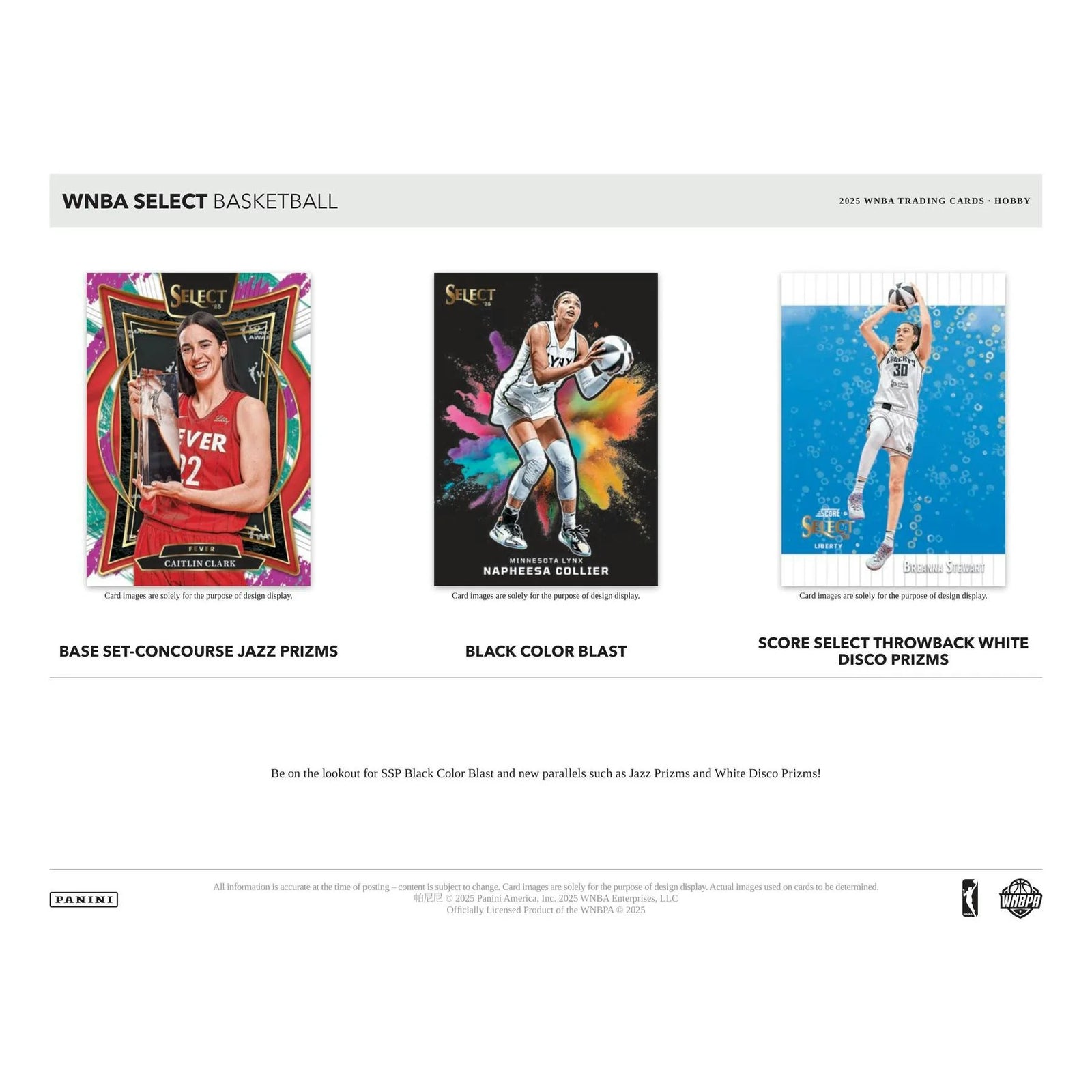 DRAFT - 2025 Panini Select WNBA Basketball Hobby Box