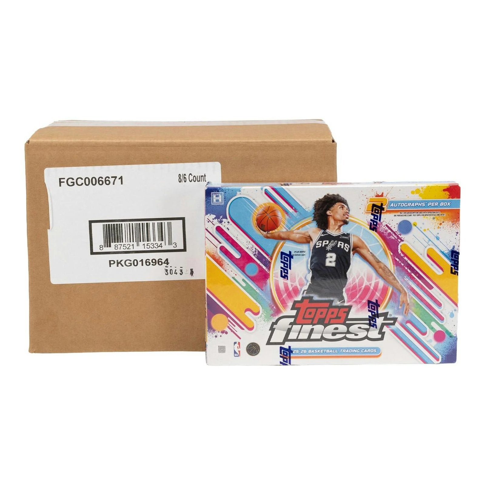 DRAFT - New 2025/26 Topps Finest Basketball Hobby 8-Box Case