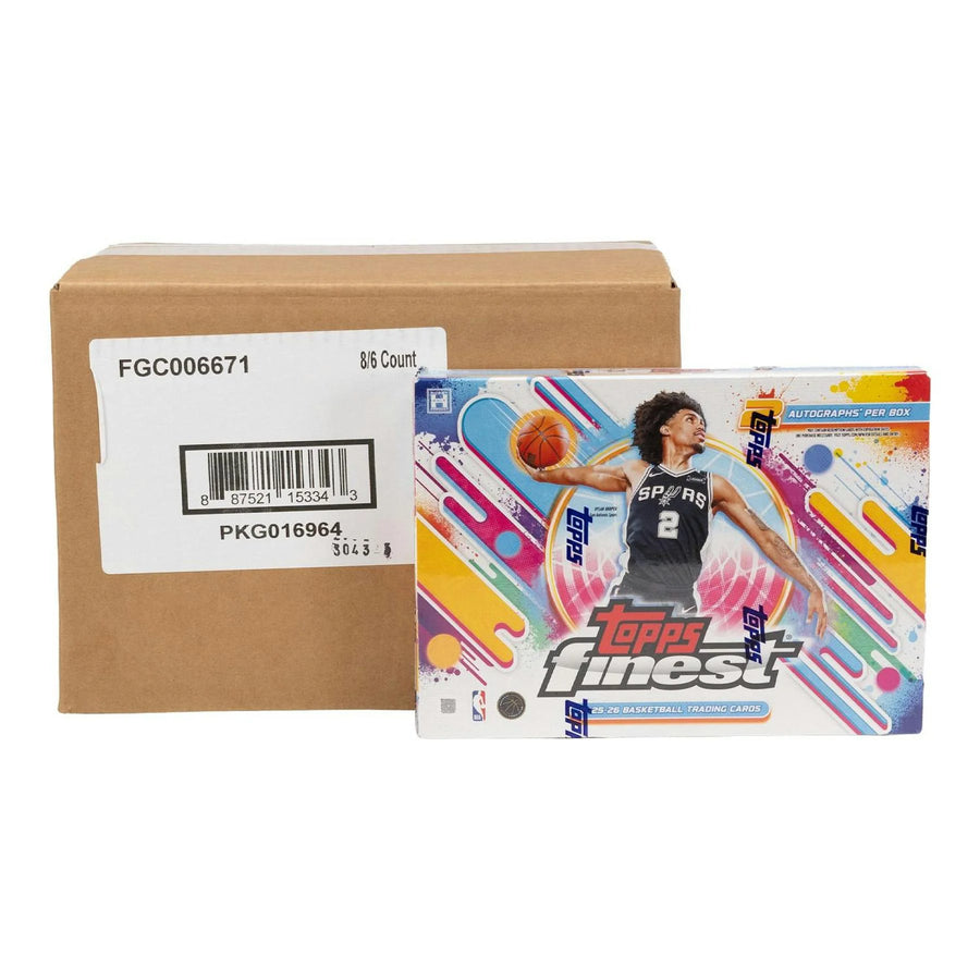 DRAFT - New 2025/26 Topps Finest Basketball Hobby 8-Box Case