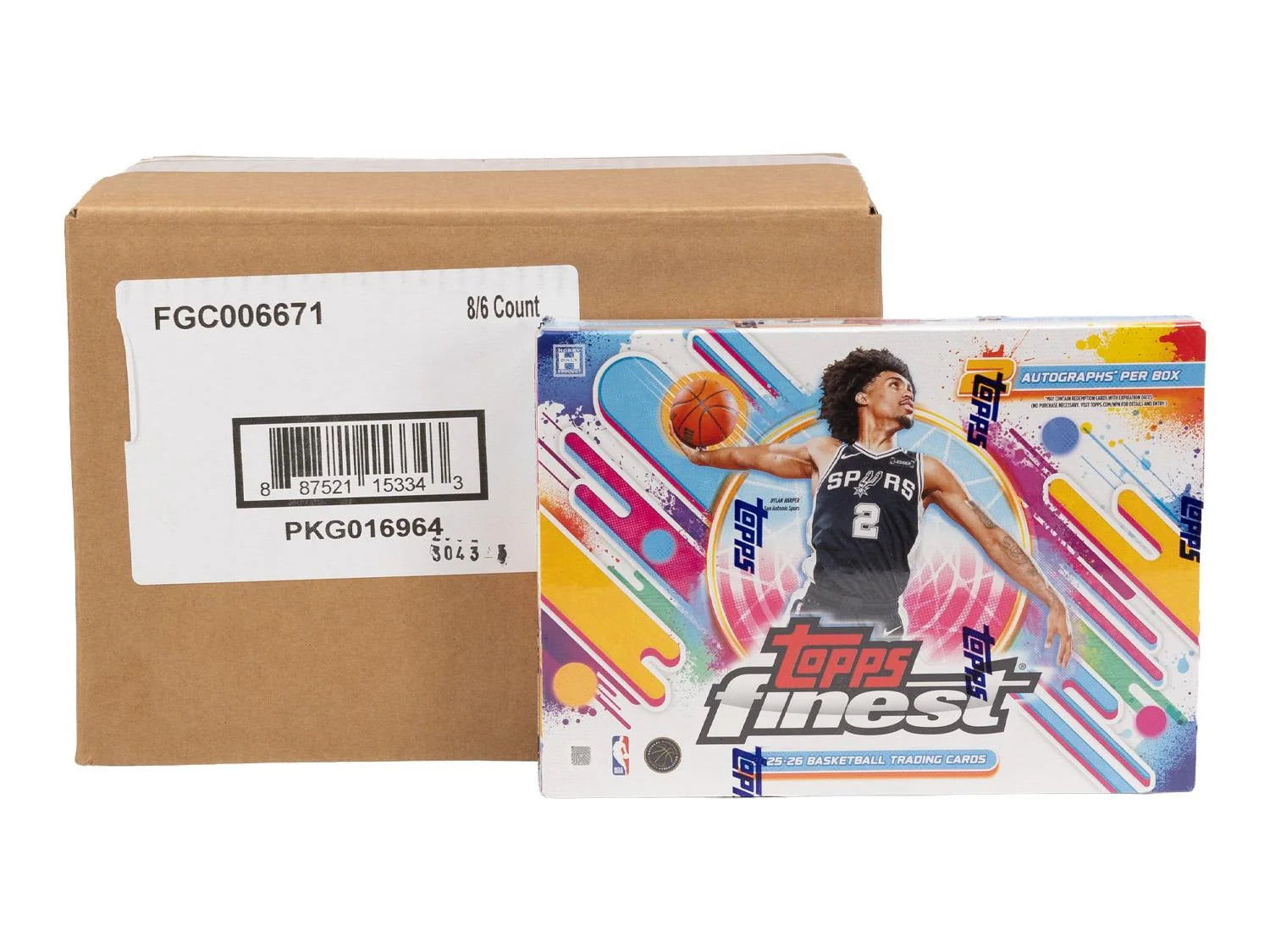 DRAFT - New 2025/26 Topps Finest Basketball Hobby 8-Box Case