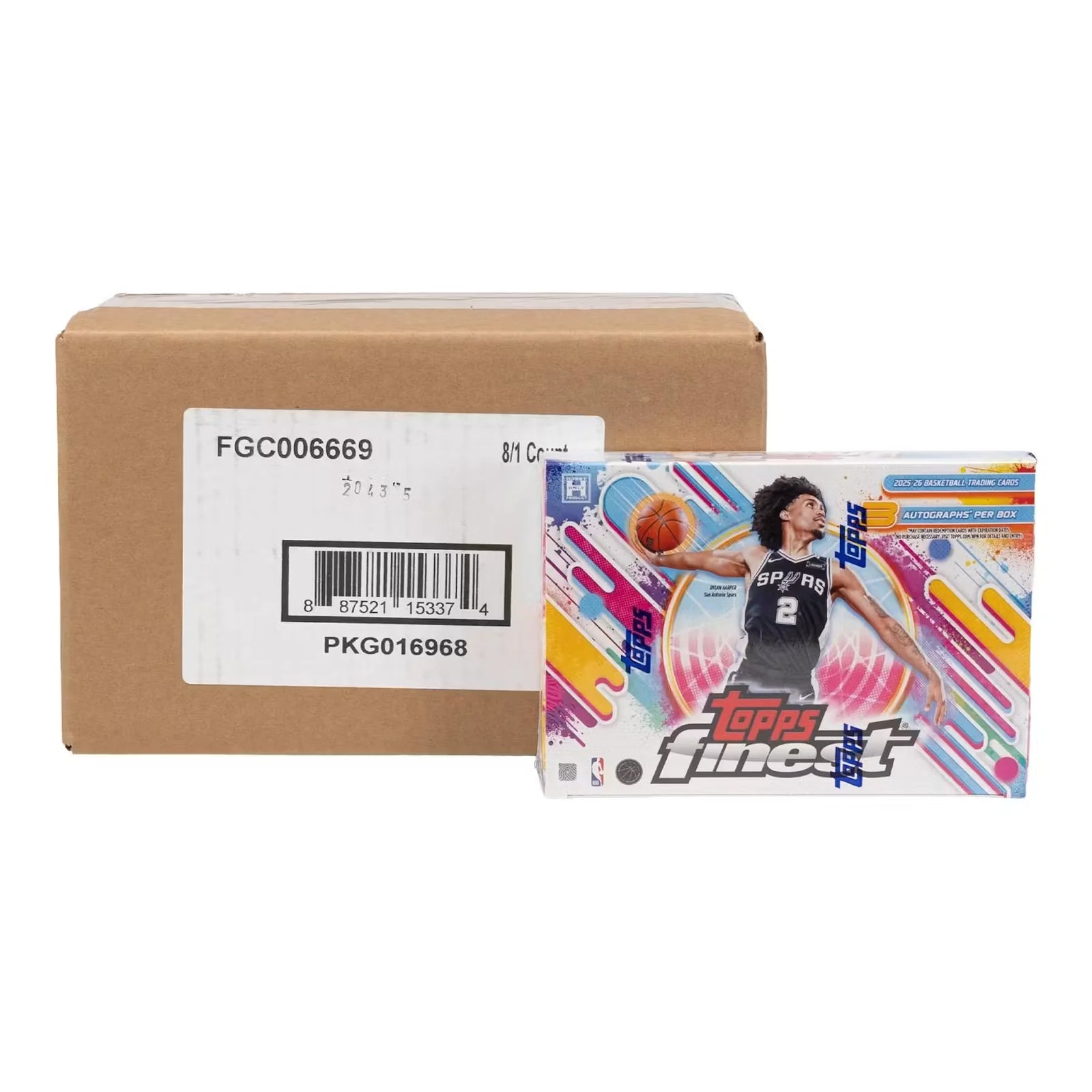 2025 26 Topps Finest Basketball Breakers Delight 8 Box Case