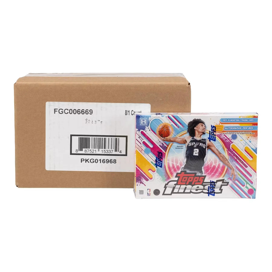 2025 26 Topps Finest Basketball Breakers Delight 8 Box Case