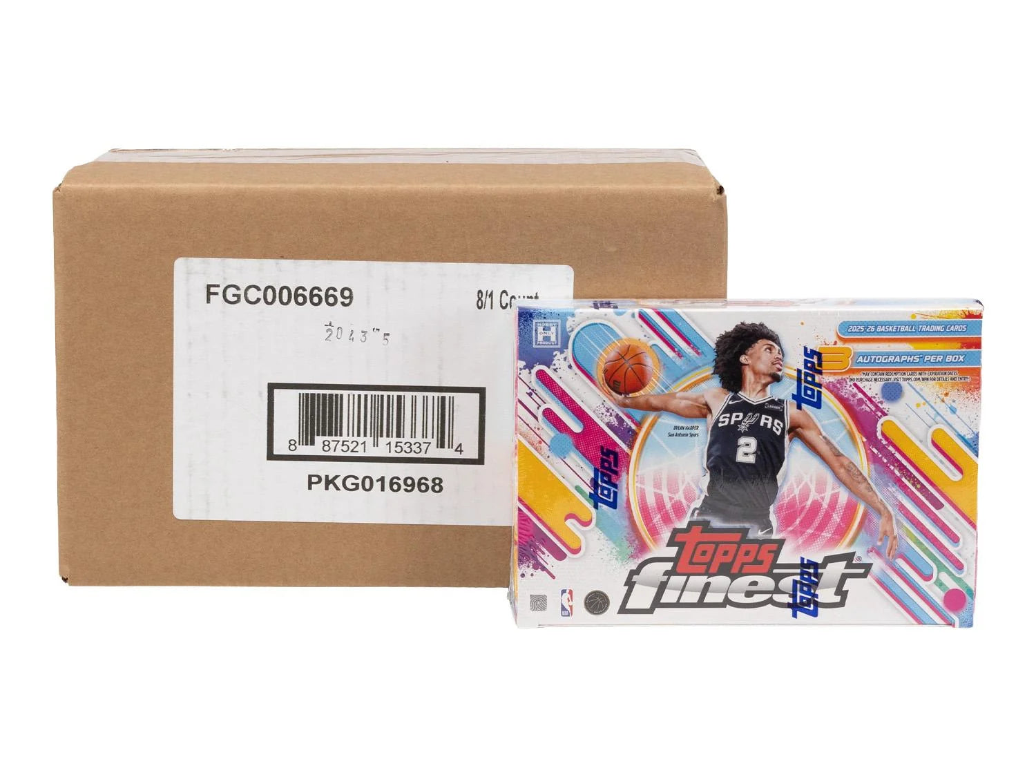 2025 26 Topps Finest Basketball Breakers Delight 8 Box Case