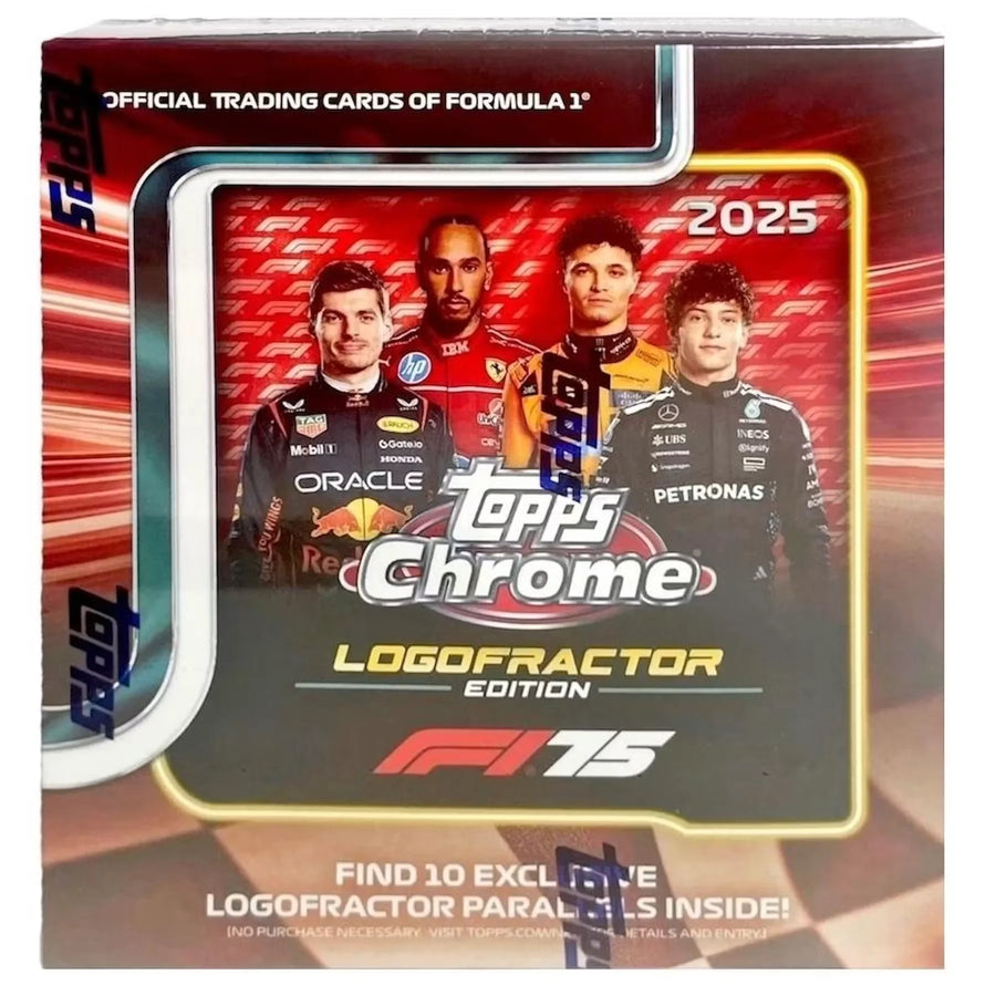 2025 Topps Chrome F1 LogoFractor Box | Formula 1 Racing (Ships Sealed Only)