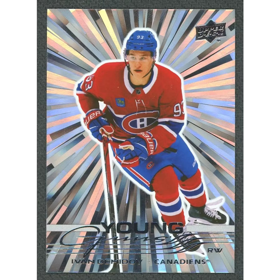 Ivan Demidov 2025-26 Upper Deck Young Guns Silver Outburst #205 Rookie Card