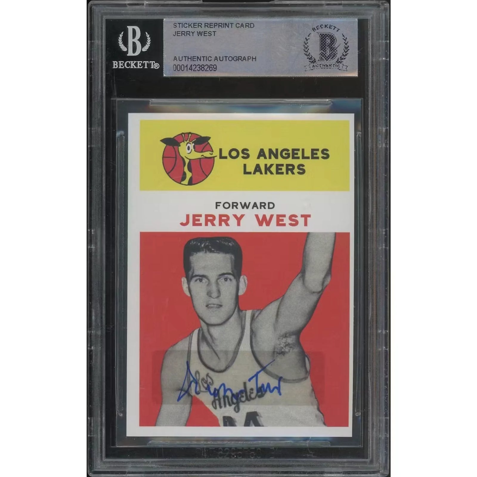 Jerry West Signed 1961-62 Fleer Basketball #43 Card | BGS Authentic