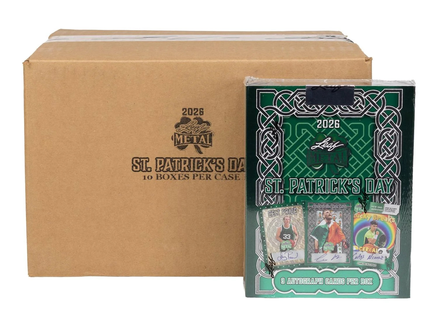 DRAFT - 2026 Leaf Metal St. Patrick's Day Hobby 10-Box Case | SKU BVE00QFCLV