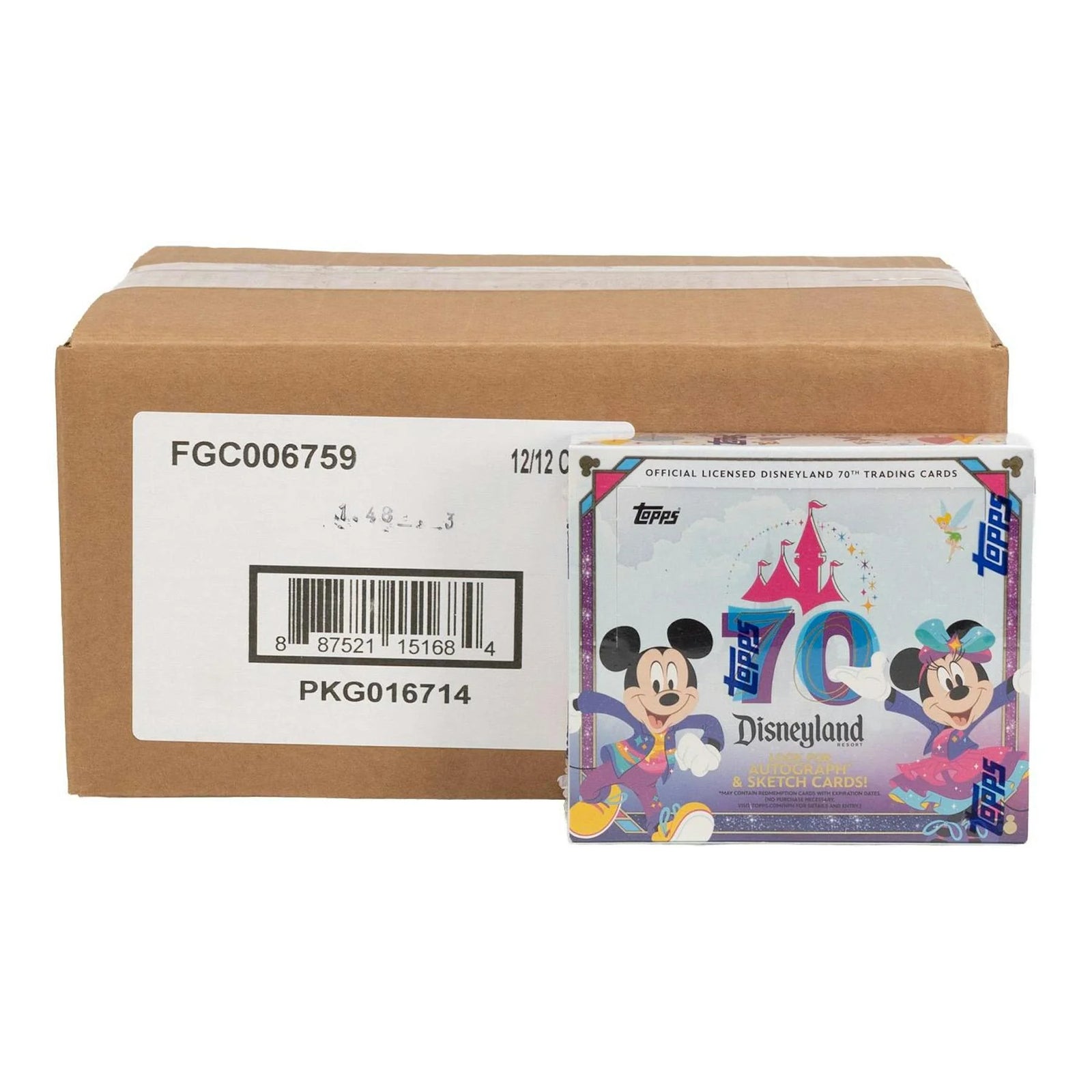 DRAFT - 2025 Topps Disneyland 70th Anniversary Hobby 12-Box Case