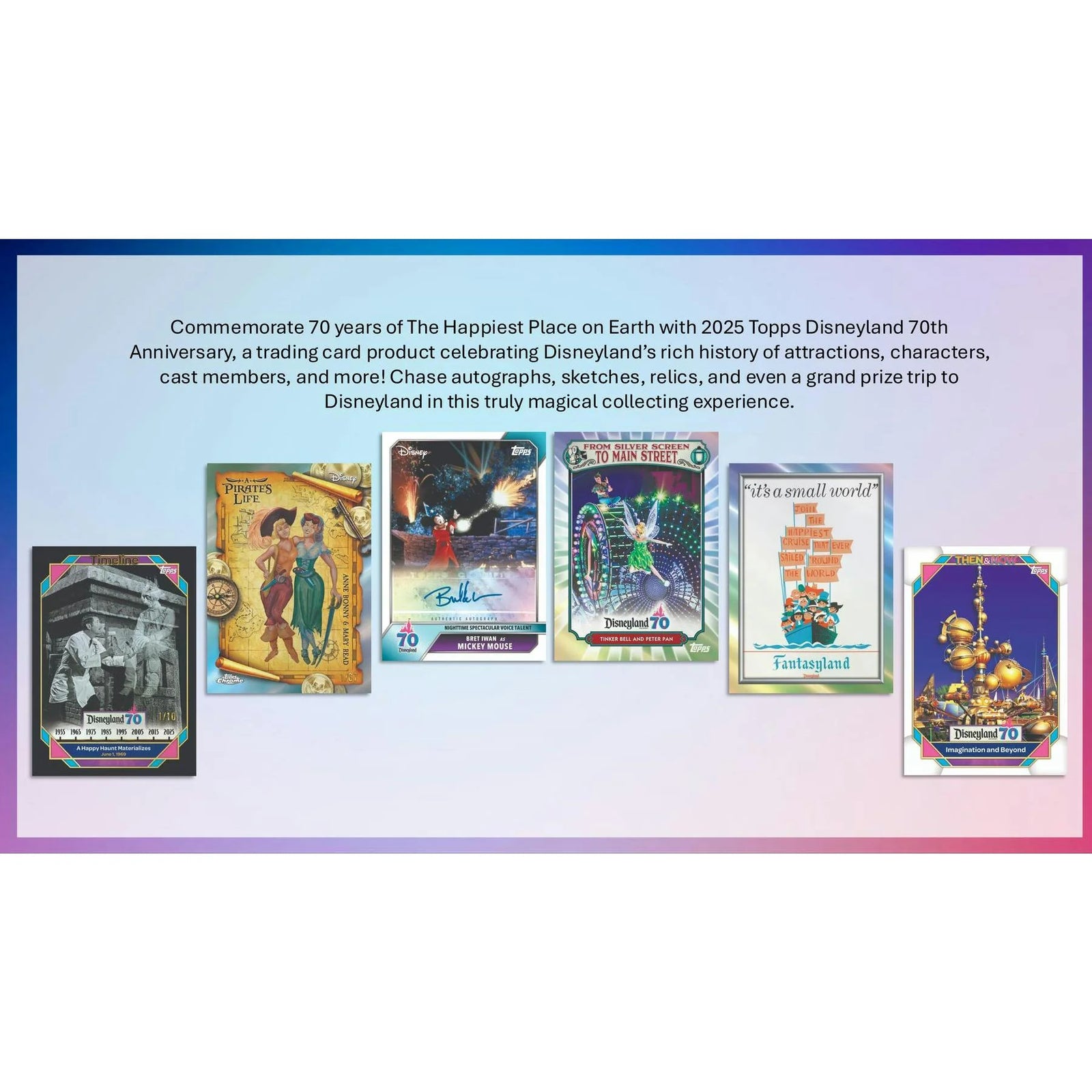 DRAFT - 2025 Topps Disneyland 70th Anniversary Hobby 12-Box Case