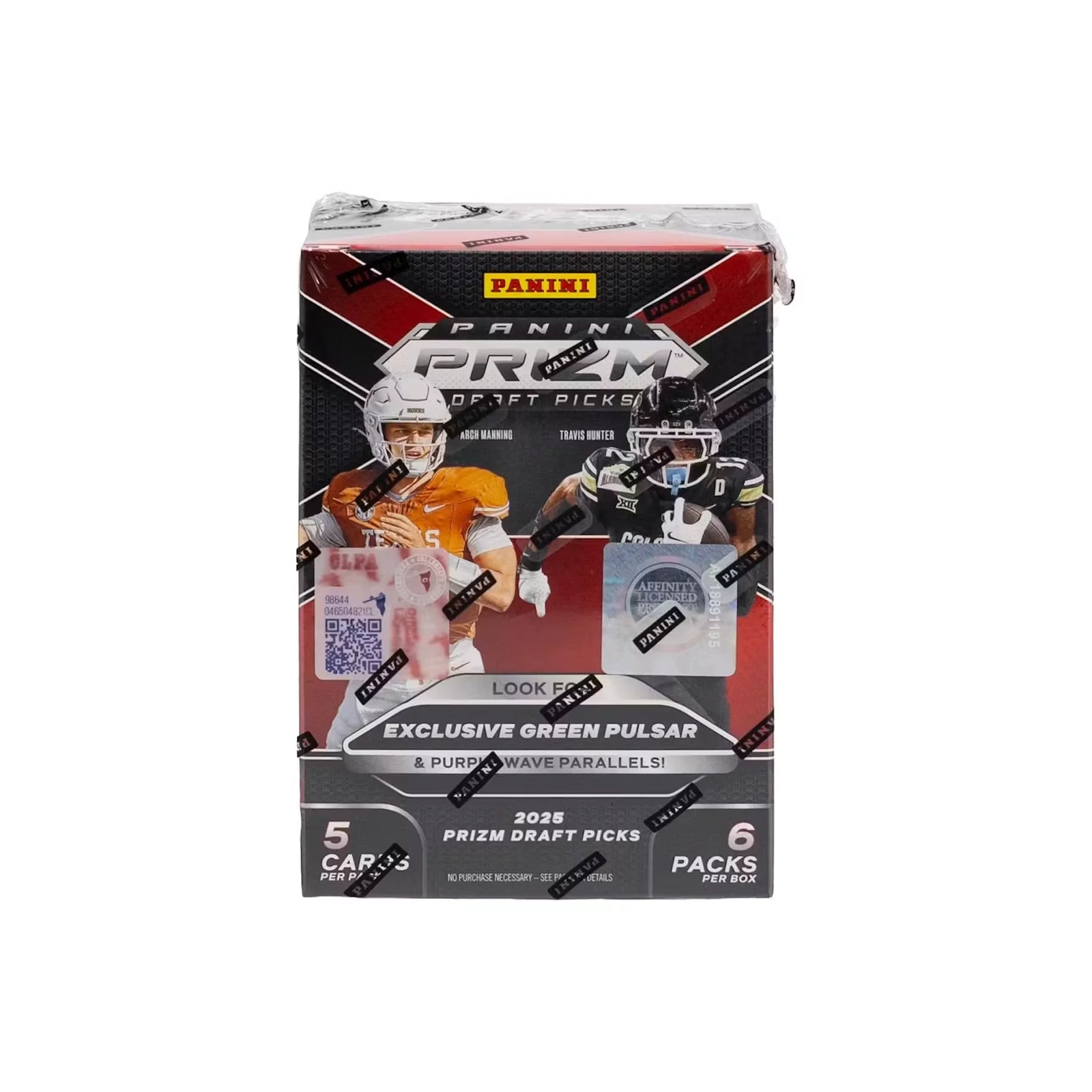 DRAFT - 2025 Panini Prizm Draft Picks Football Blaster Box | Green Pulsar Parallels