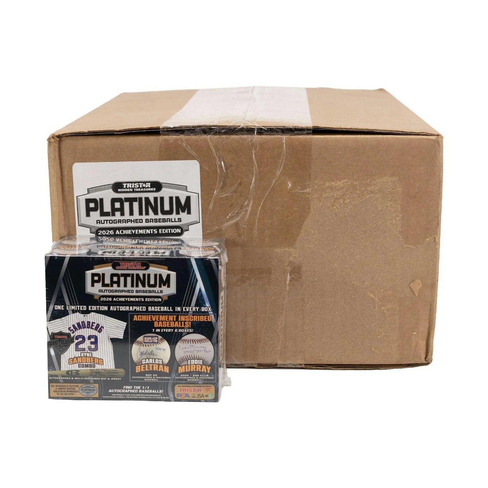DRAFT - New 2026 TriStar Hidden Treasures Platinum Autographed Baseball Achievements Edition Hobby 12-Box Case