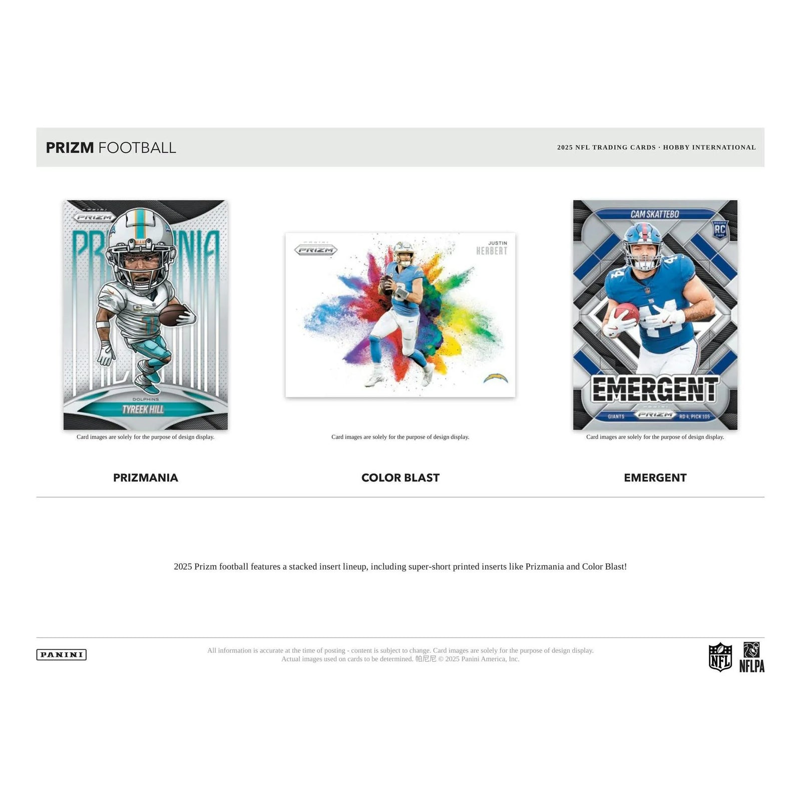 DRAFT - New 2025 Panini Prizm Football International Hobby Box