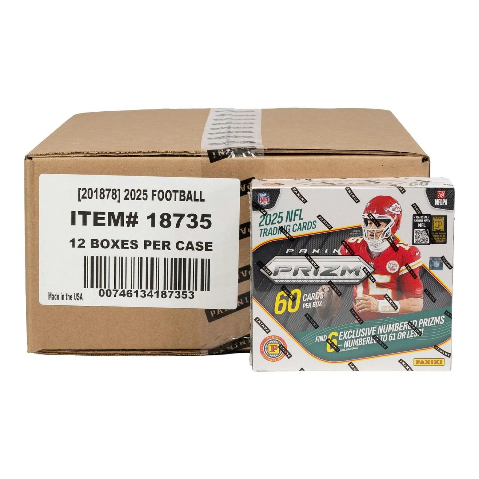 DRAFT - New 2025 Panini Prizm Football International Hobby 12-Box Case