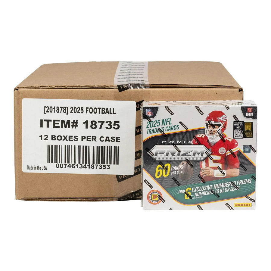 DRAFT - New 2025 Panini Prizm Football International Hobby 12-Box Case