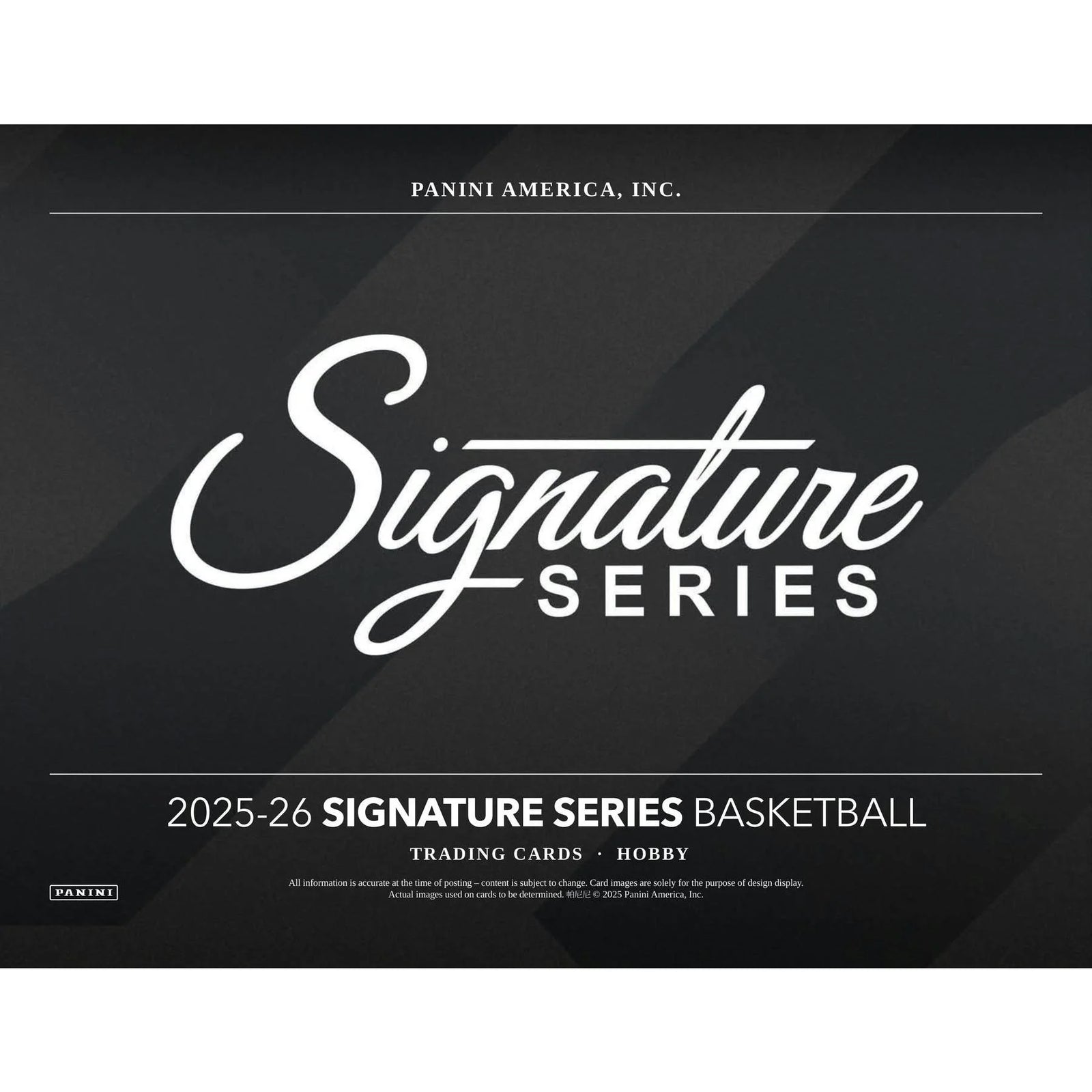 DRAFT - Presell 2025/26 Panini Signature Series Basketball Hobby Box (Presell) Releases May. 27th, 2026