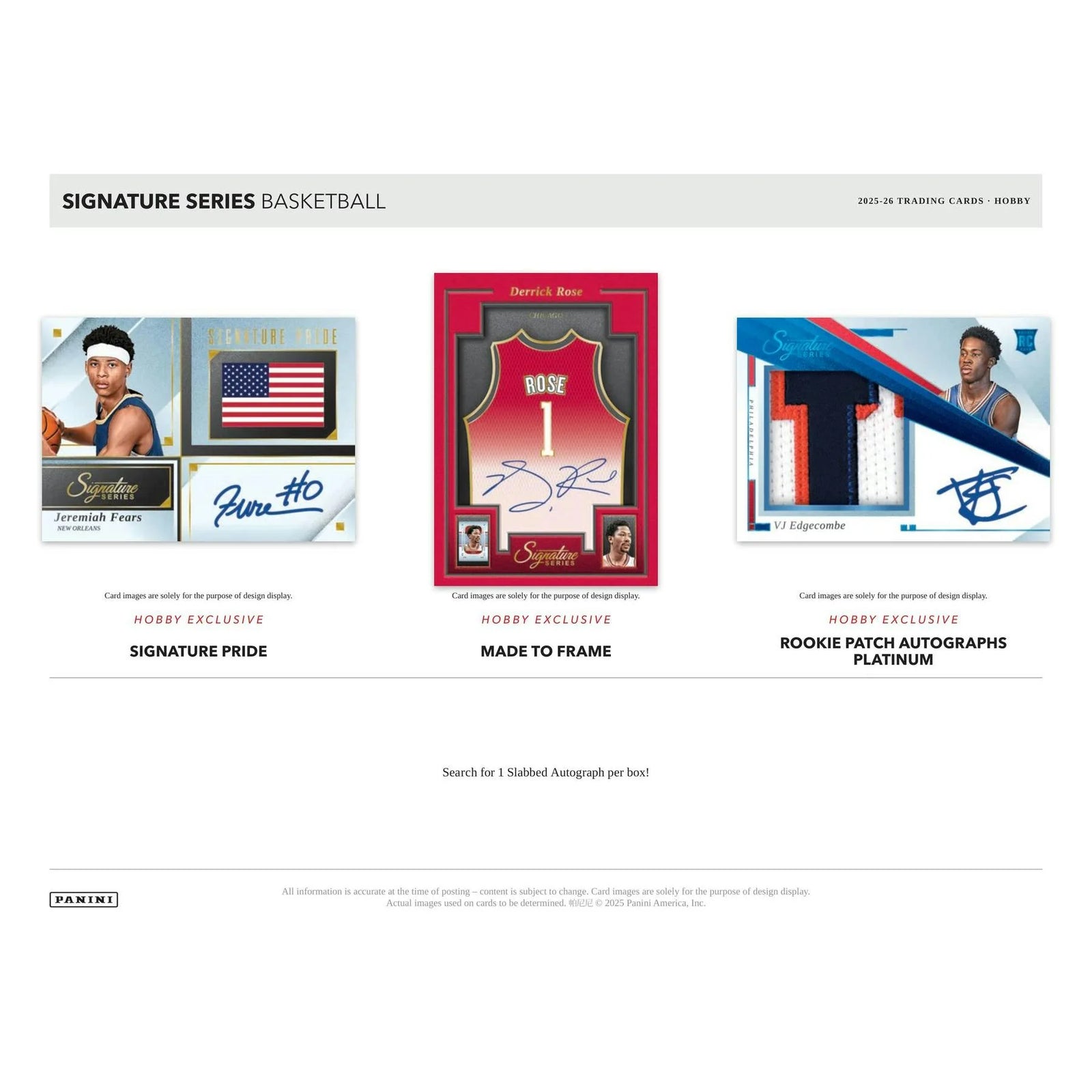 DRAFT - Presell 2025/26 Panini Signature Series Basketball Hobby 12-Box Case (Presell) Releases May. 27th, 2026