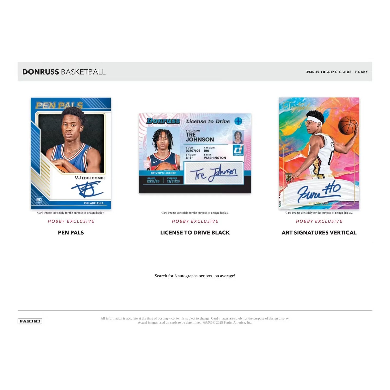 2025 26 Panini Donruss Basketball Hobby 16 Box Case Presell