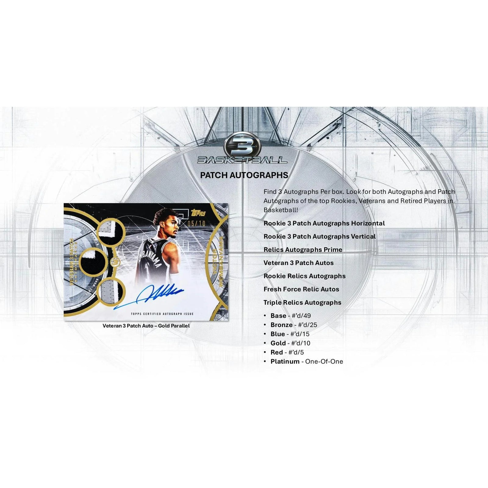 DRAFT - 2025-26 Topps Three Basketball Hobby 4-Box Case | SKU BVE30JNC2X