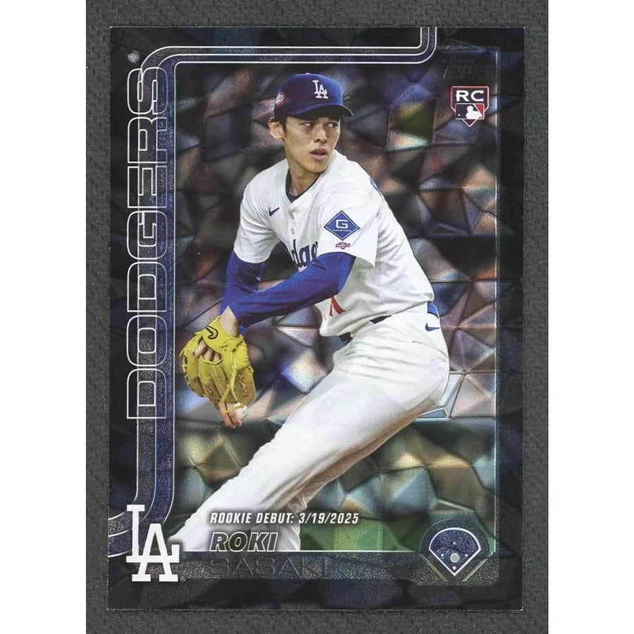 Roki Sasaki 2025 Topps Update Black Diamante Rookie Card | #US199