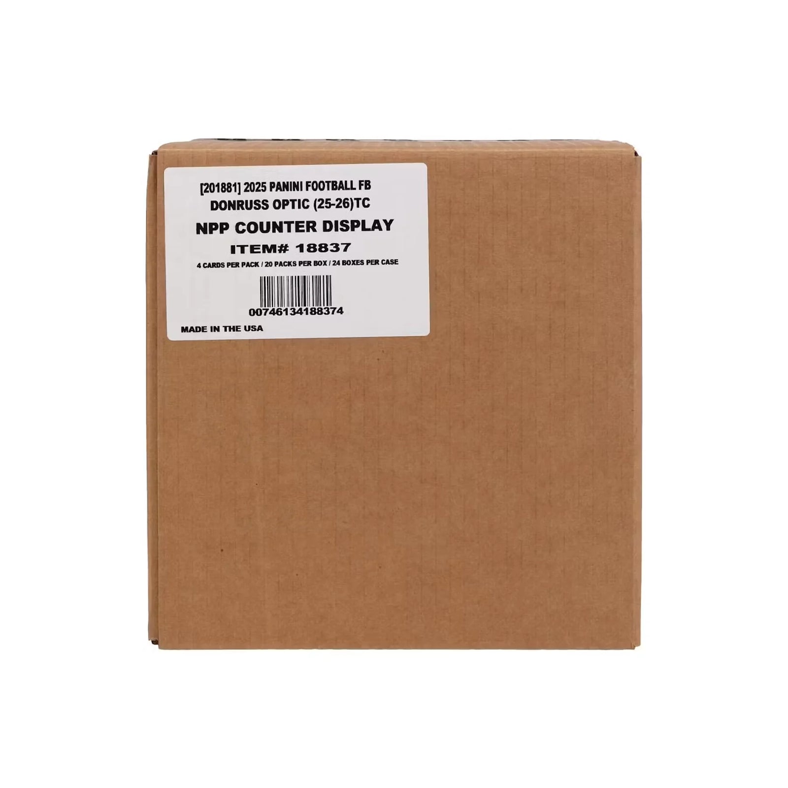 DRAFT - 2025 Panini Donruss Optic Football 24-Box Case | 20-Pack Retail