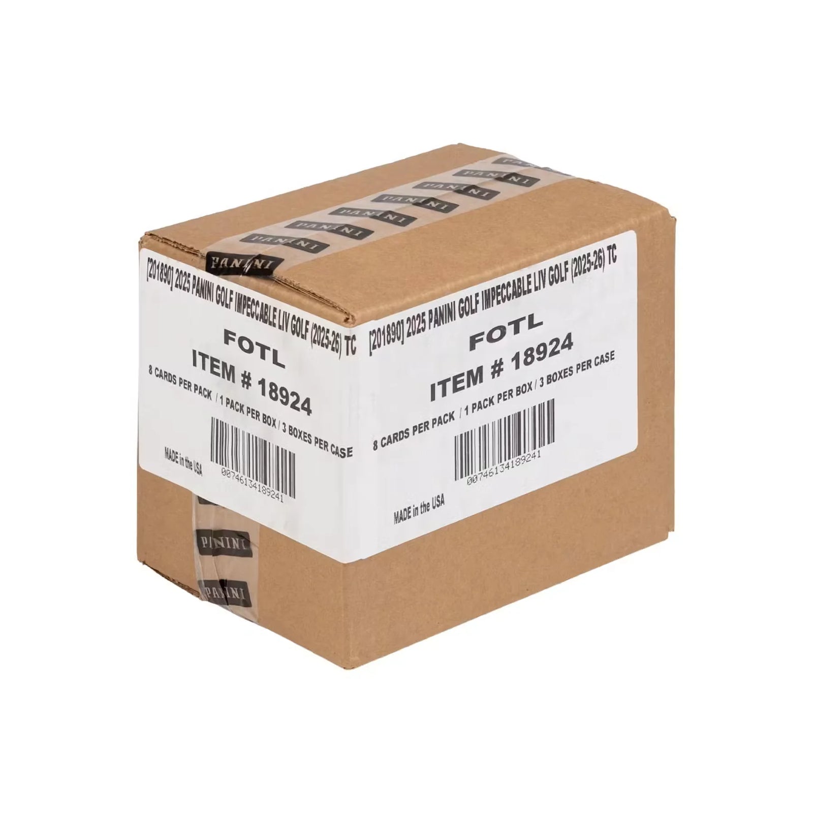 2025 Panini Impeccable LIV Golf FOTL Hobby 3-Box Case (Ships Sealed Only)
