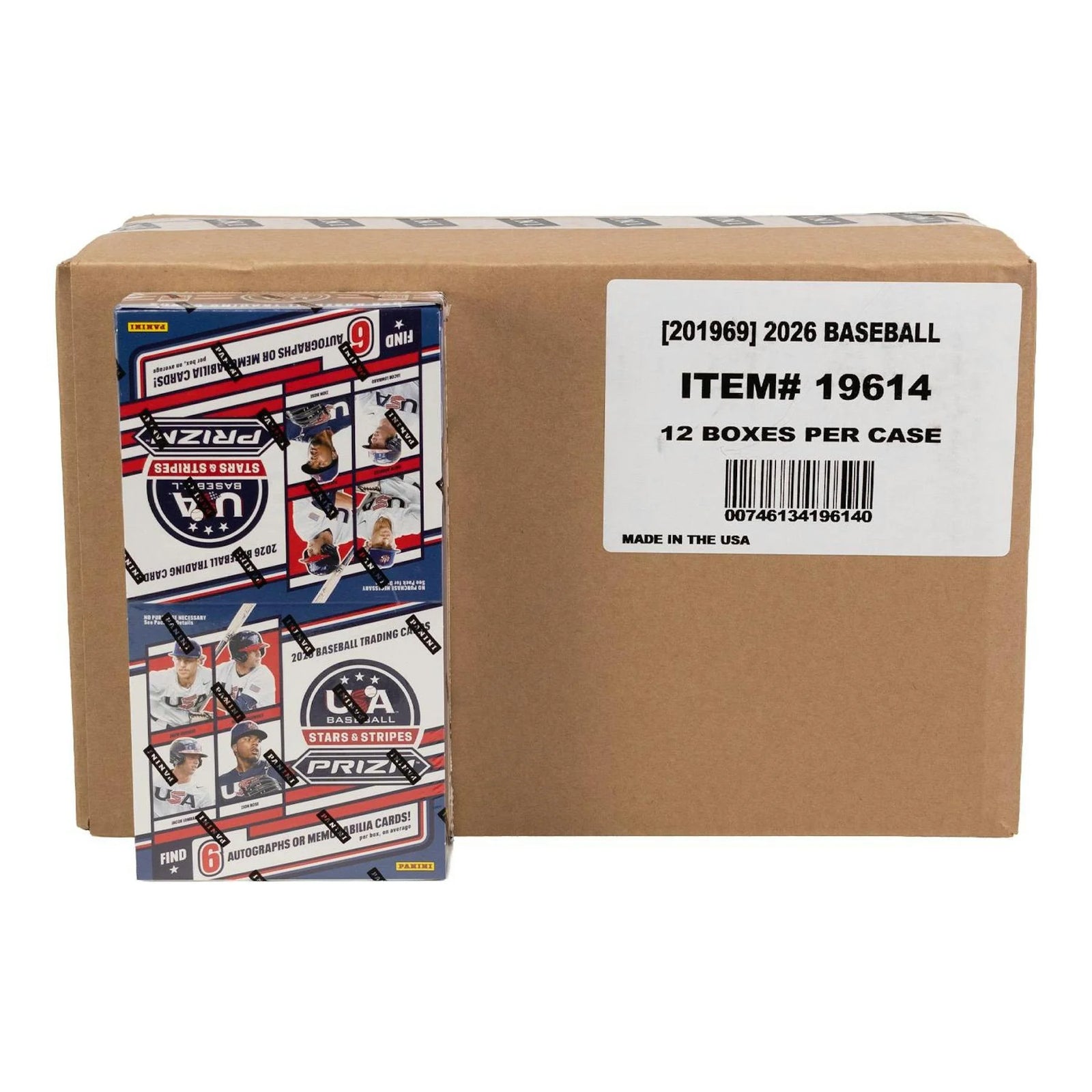 DRAFT - 2026 Panini USA Stars & Stripes Prizm Baseball Hobby 12-Box Case $1,599.95 Add to Cart
