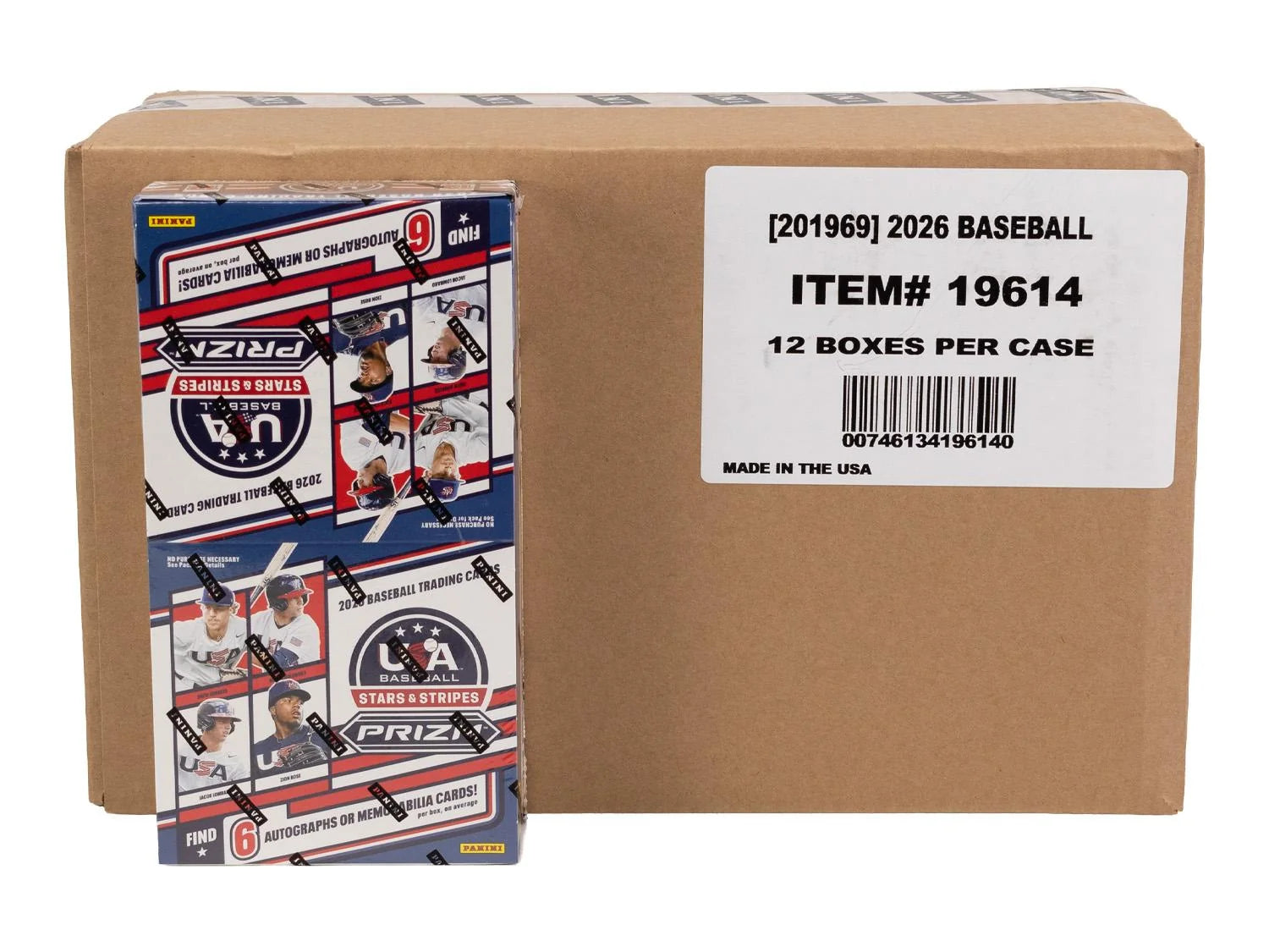 DRAFT - 2026 Panini USA Stars & Stripes Prizm Baseball Hobby 12-Box Case $1,599.95 Add to Cart