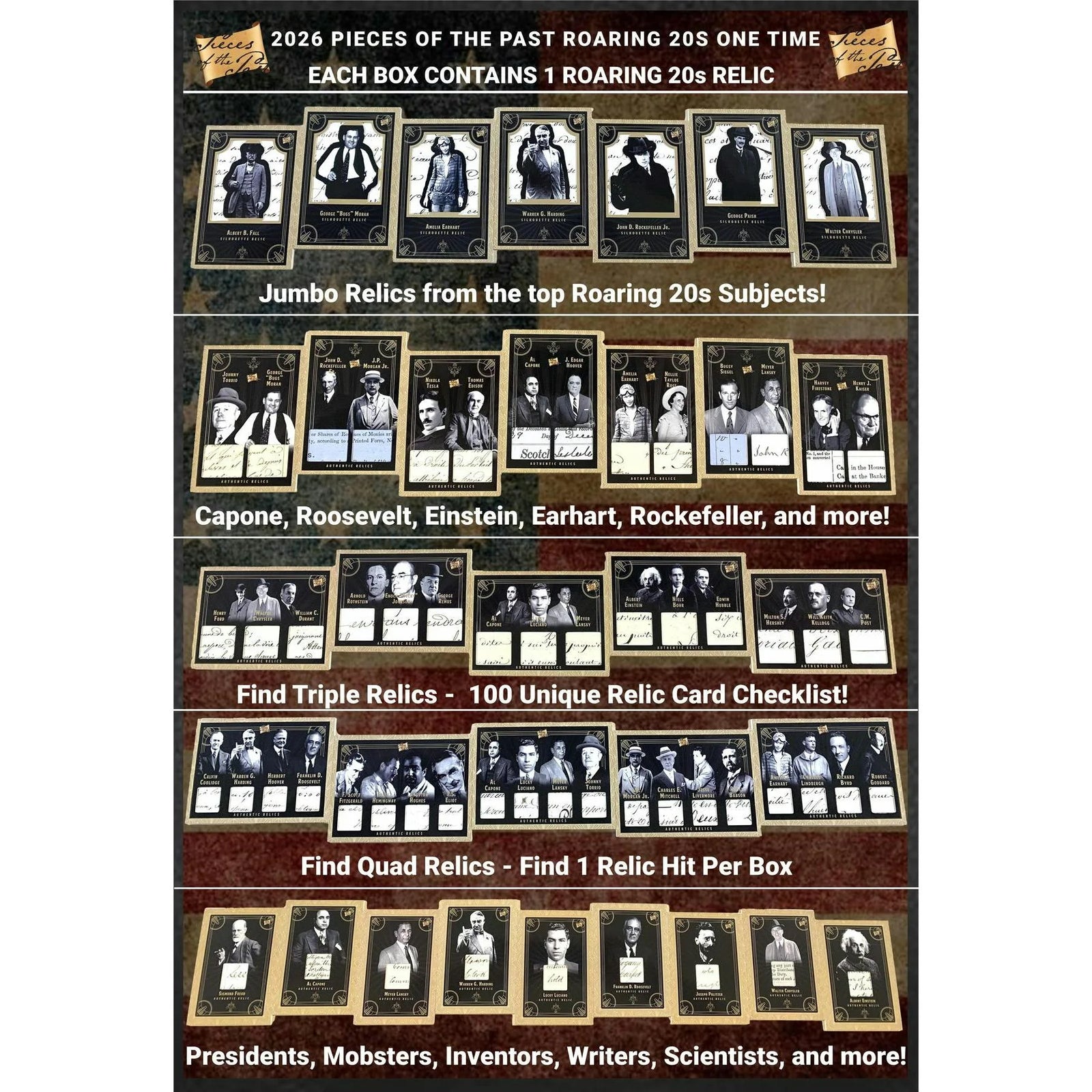 DRAFT - Keepsake Pieces of the Past Roaring 20's One Time Edition Hobby Box | 2026