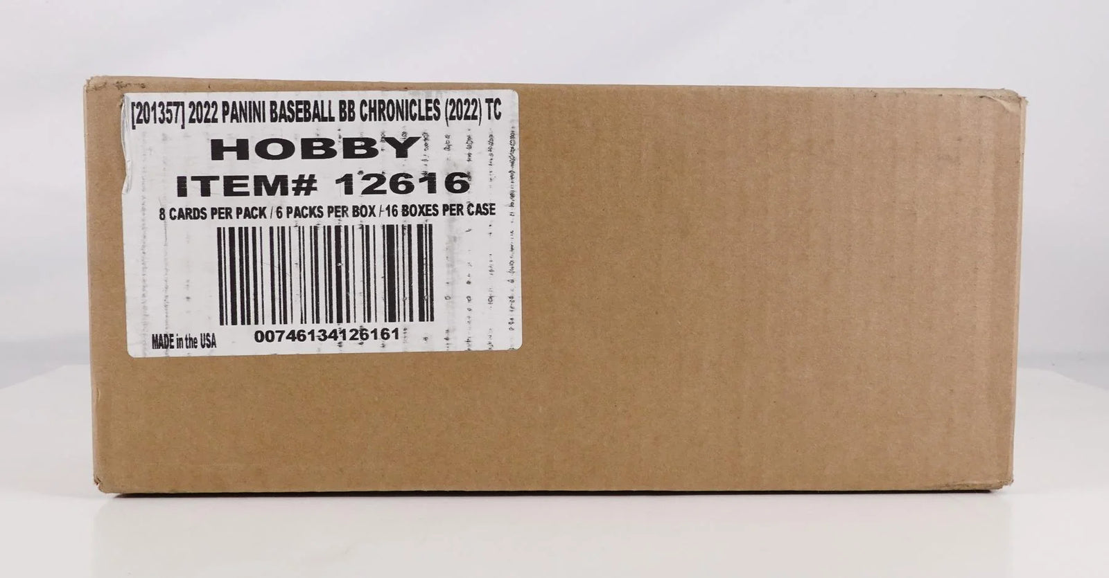 2022 Panini Chronicles Baseball Hobby 16-Box Case (Ships Sealed Only)