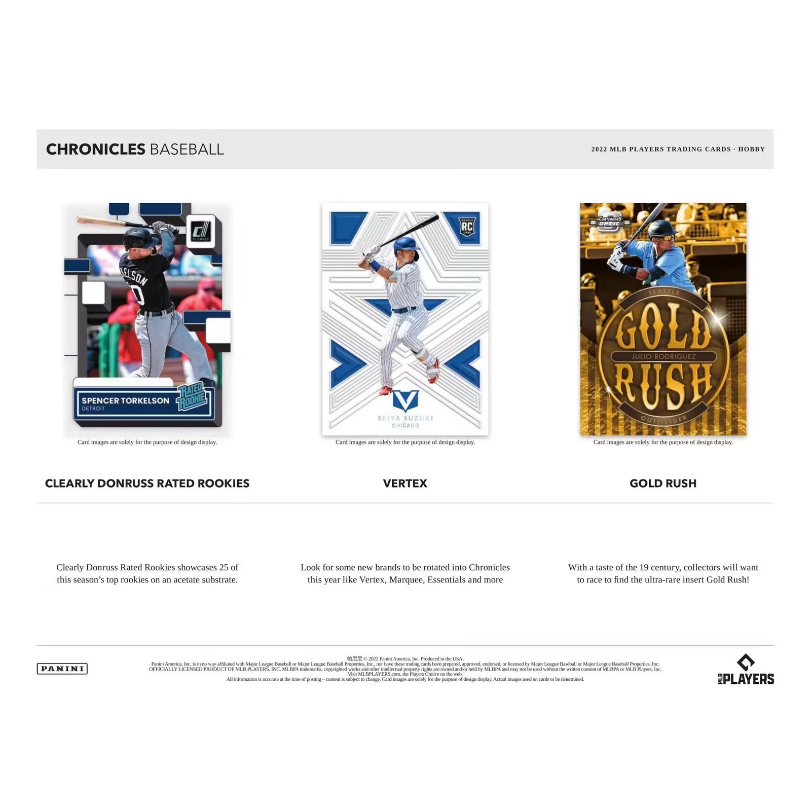 2022 Panini Chronicles Baseball Hobby 16-Box Case (Ships Sealed Only)