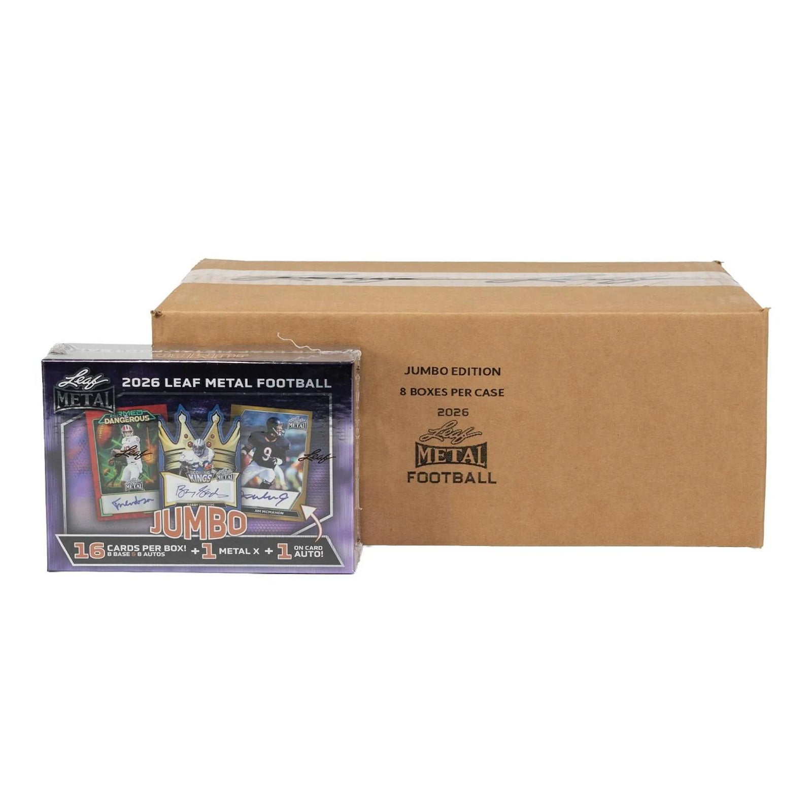 DRAFT - New 2026 Leaf Metal Football Hobby Jumbo 8-Box Case