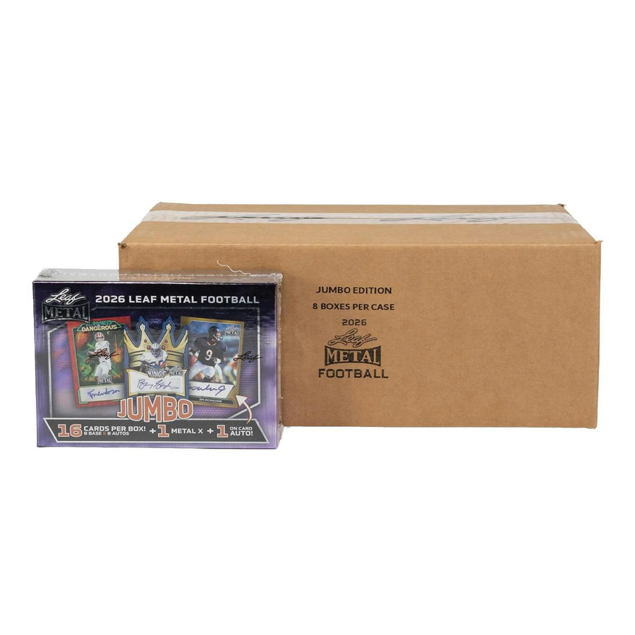 DRAFT - New 2026 Leaf Metal Football Hobby Jumbo 8-Box Case