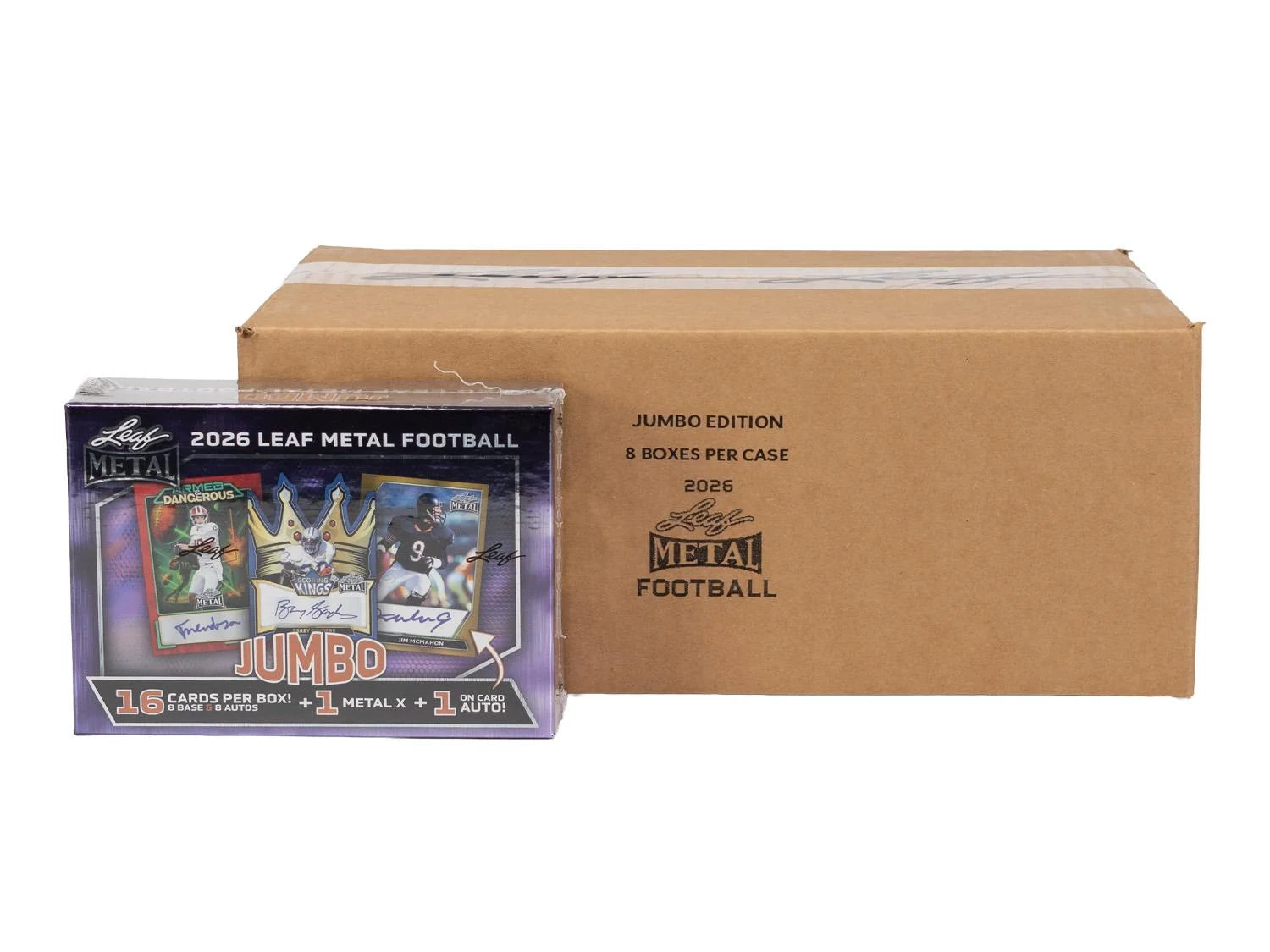 DRAFT - New 2026 Leaf Metal Football Hobby Jumbo 8-Box Case
