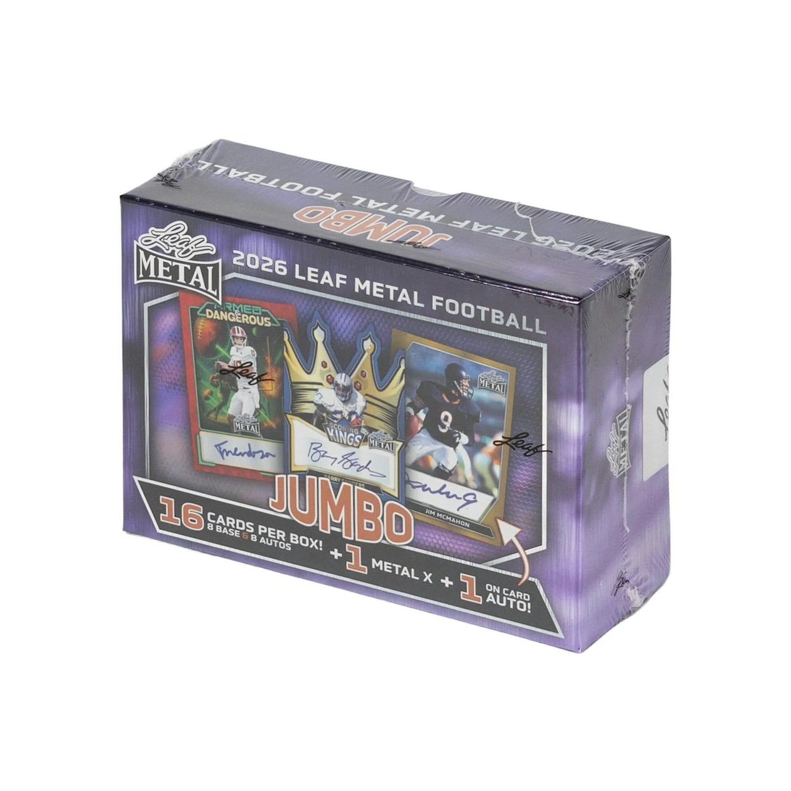 DRAFT - New 2026 Leaf Metal Football Hobby Jumbo 8-Box Case