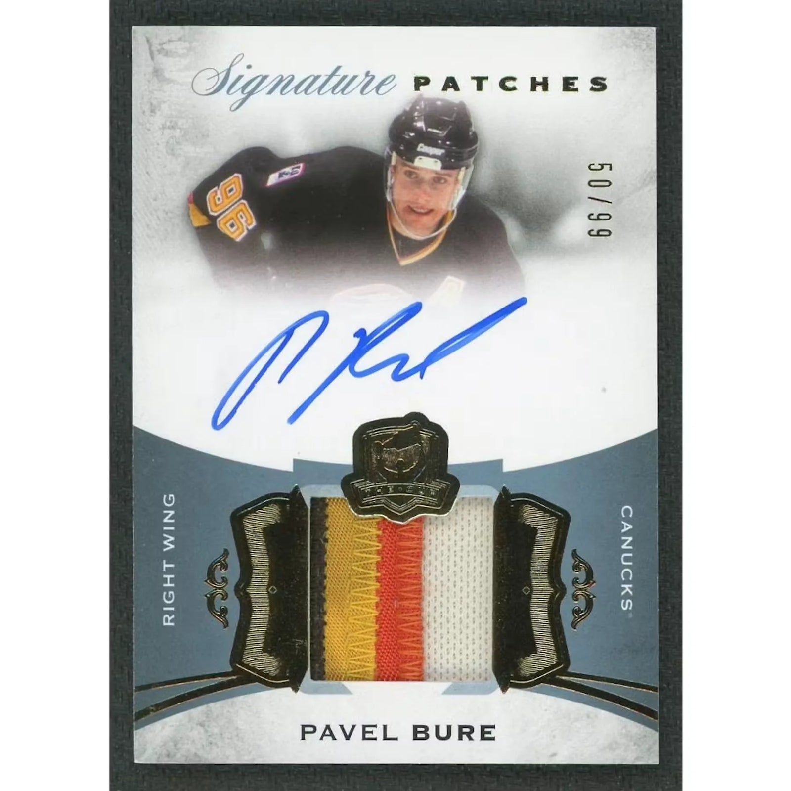 Pavel Bure Signed The Cup Card | 2015-16 Upper Deck Signature Patches/99