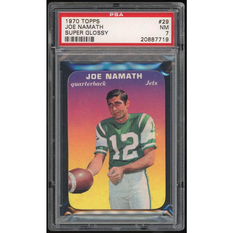 Joe Namath 1970 Topps Super Glossy #29 | PSA 7