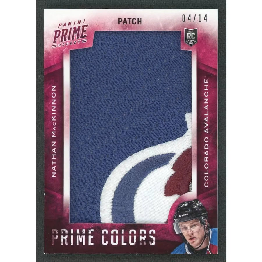 Nathan MacKinnon 2013-14 Panini Prime Colors Rookie Patch Card | #14