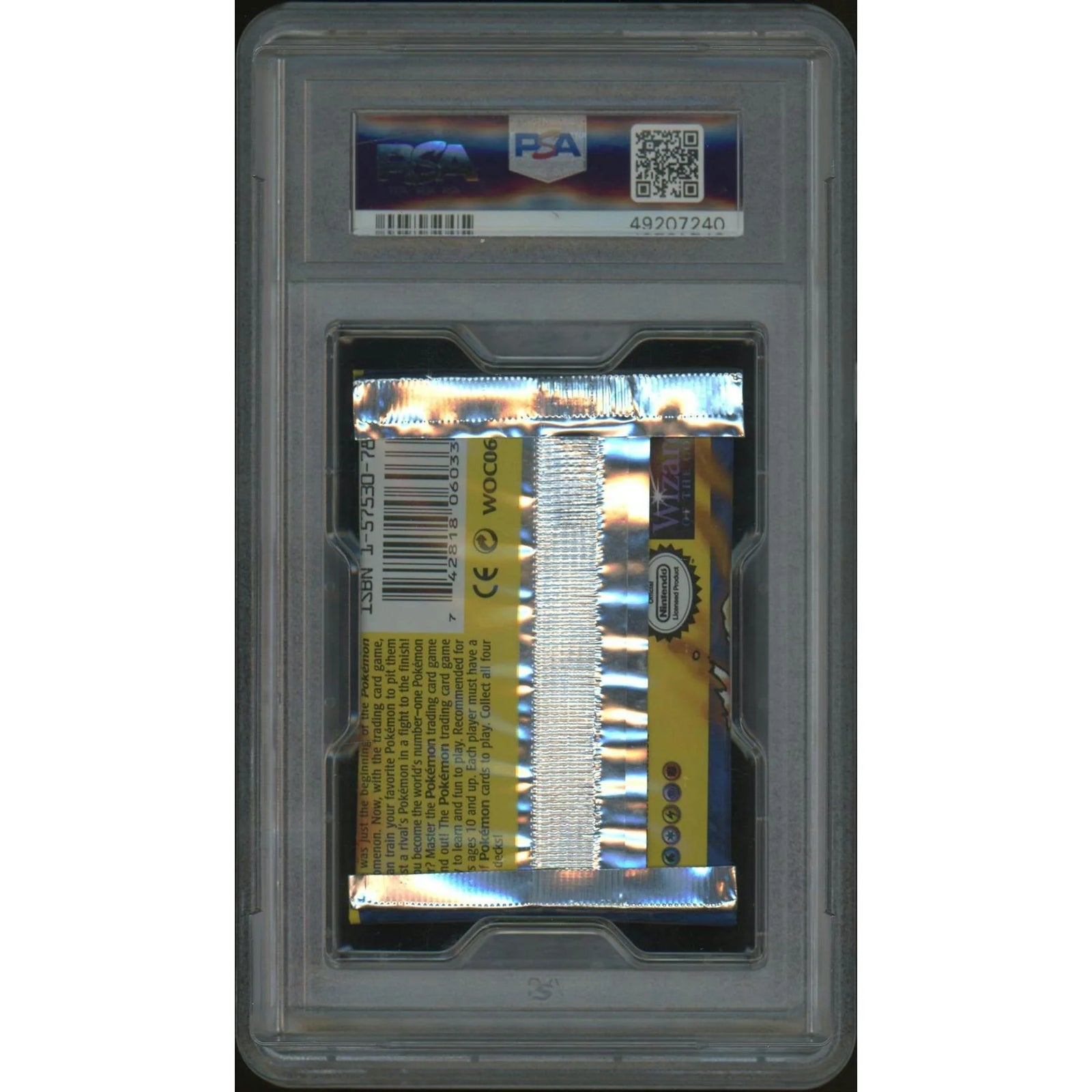 Pokemon Base Set 1st Edition Shadowless Booster Pack | Charizard Art PSA 8