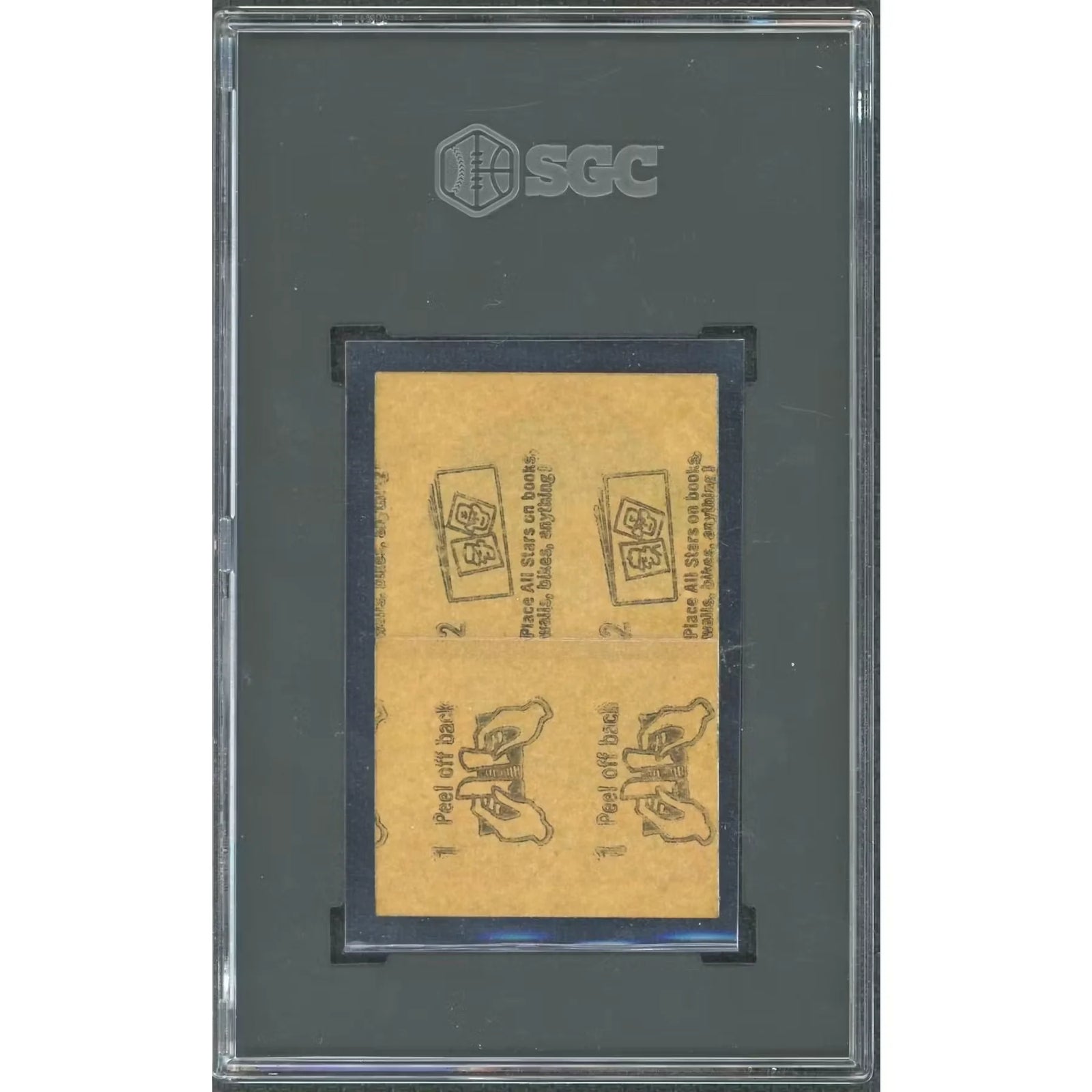 Willie Mays 1963 Topps Peel Offs Trading Card | SGC 6
