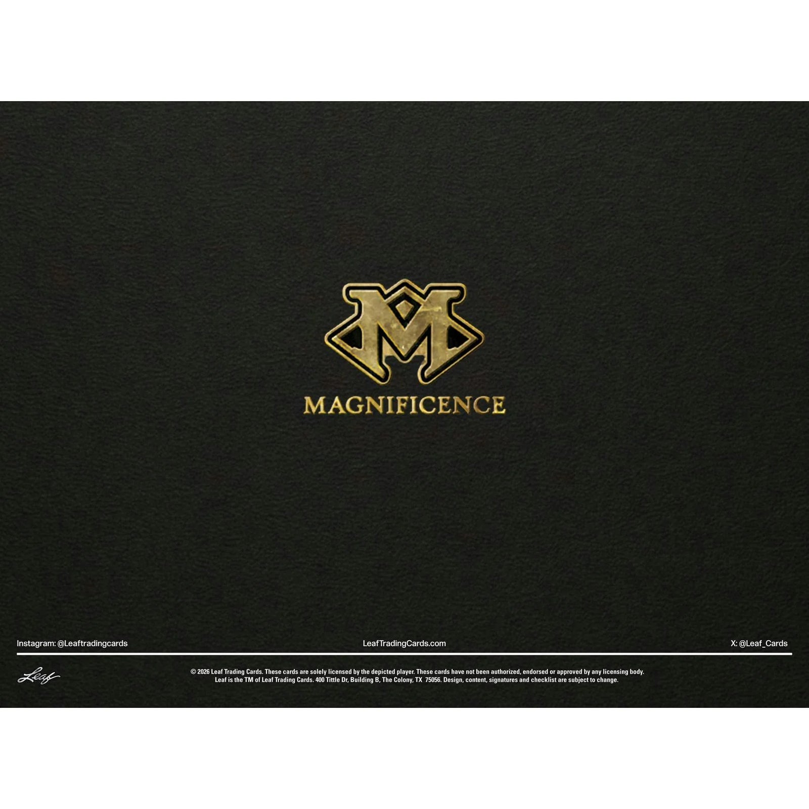 DRAFT - 2026 Leaf Magnificence Hobby Box | Multi-Sport