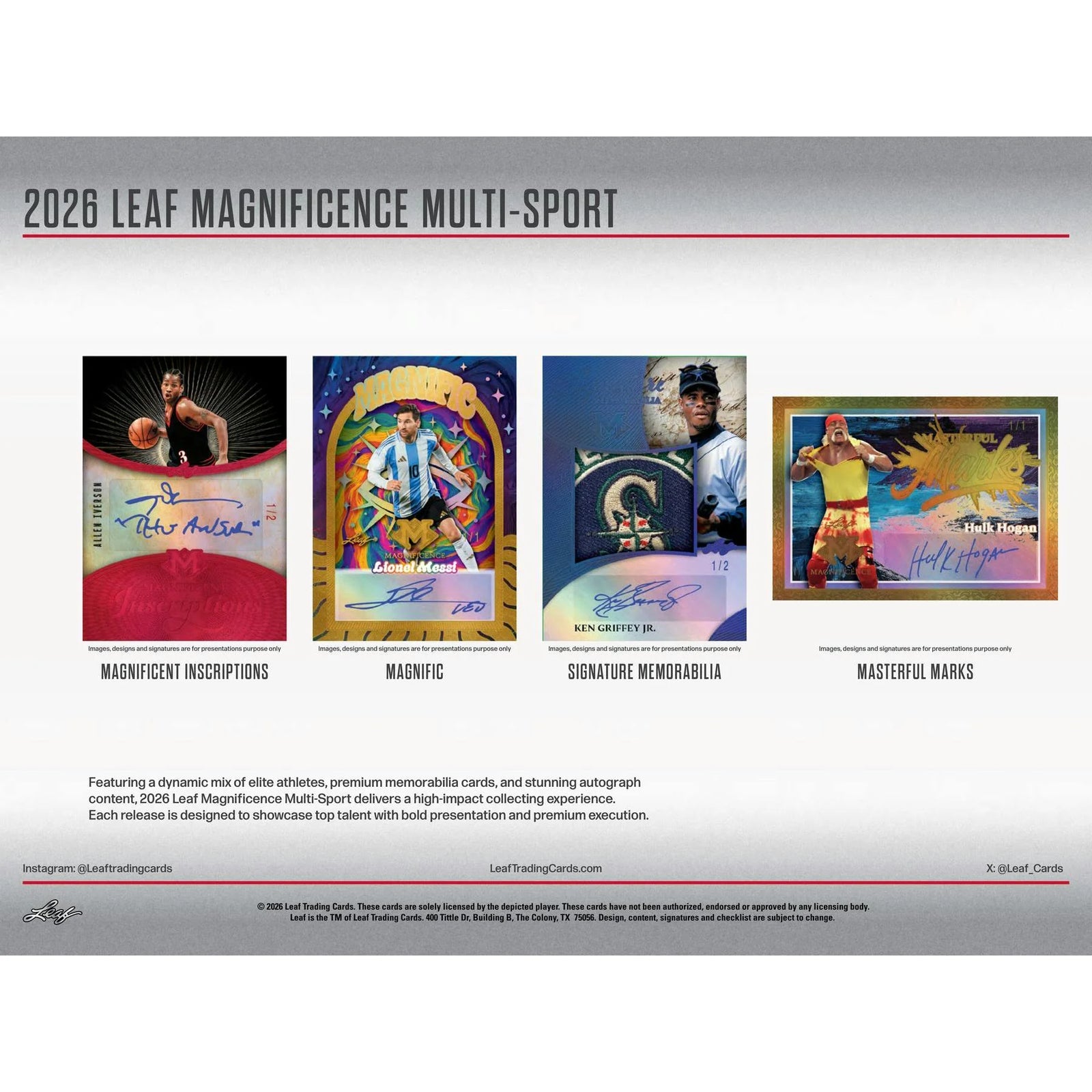 DRAFT - 2026 Leaf Magnificence Hobby Box | Multi-Sport