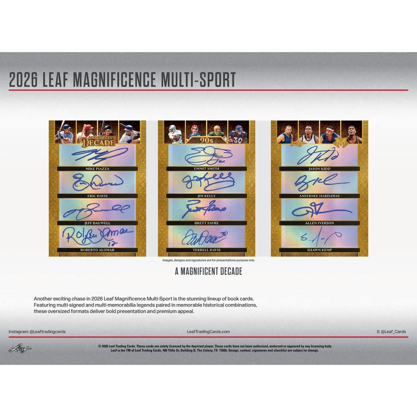 DRAFT - 2026 Leaf Magnificence Hobby Box | Multi-Sport