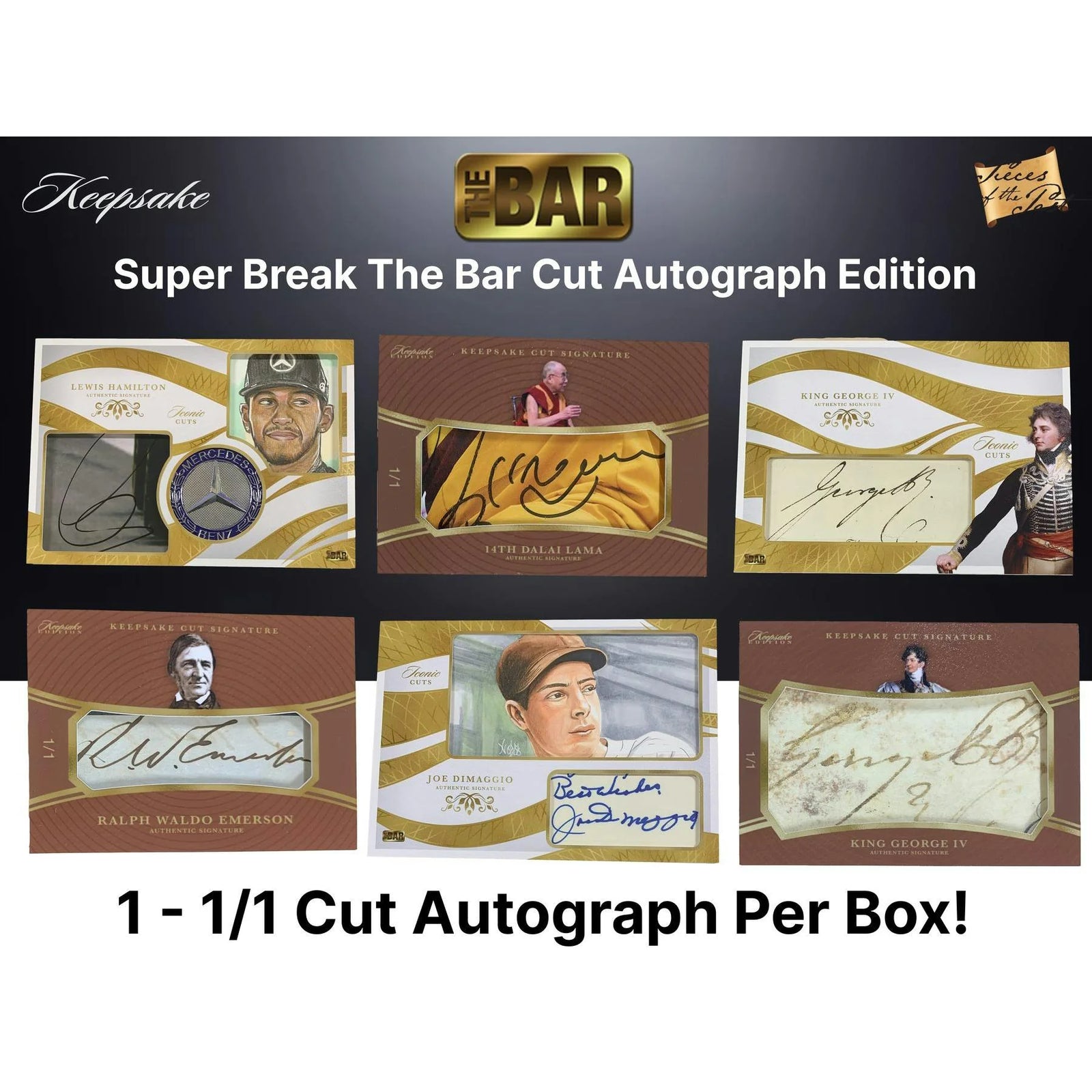 DRAFT - 2026 Keepsake The Bar Cut Autograph Hobby Box | Entertainment Cards