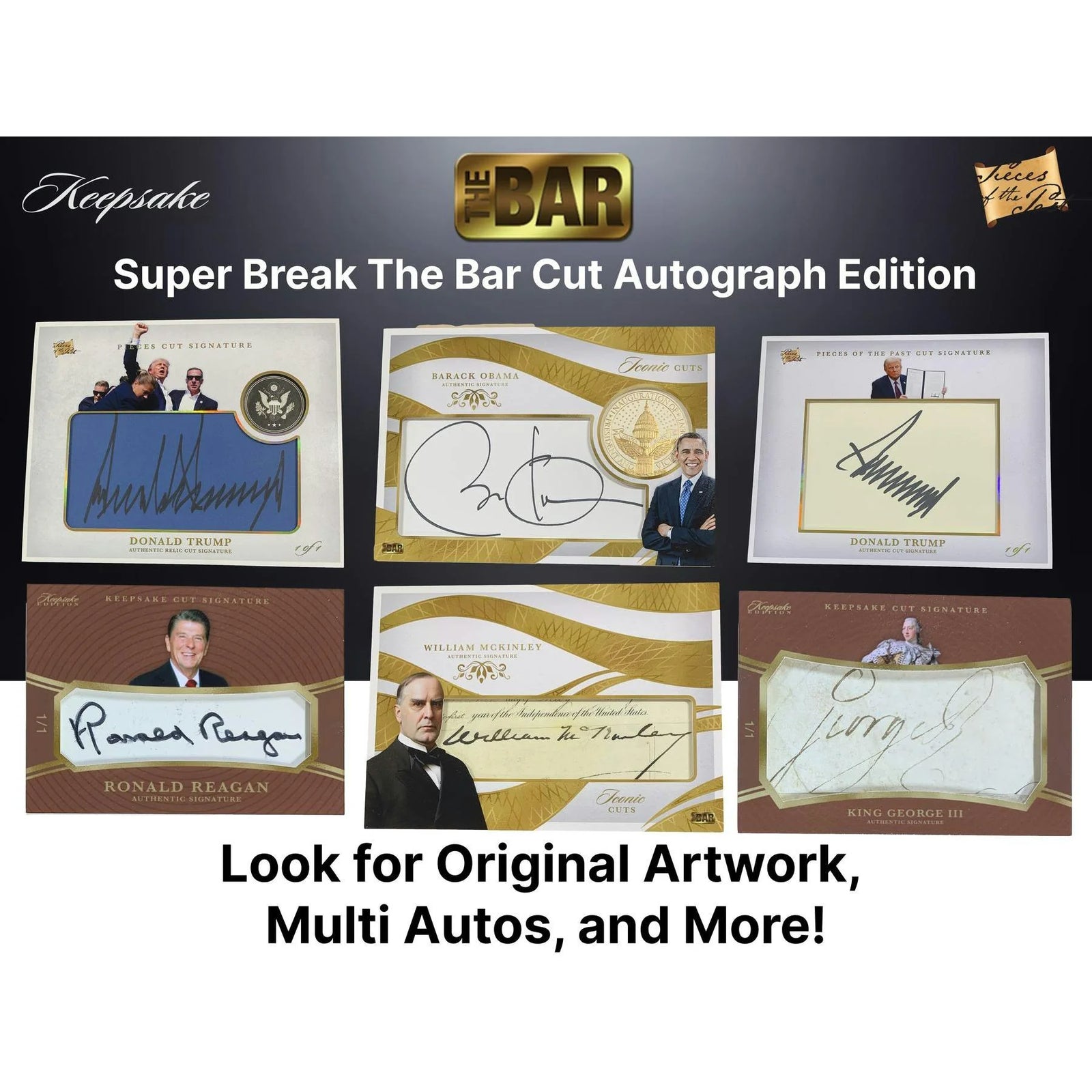 DRAFT - 2026 Keepsake The Bar Cut Autograph Hobby Box | Entertainment Cards