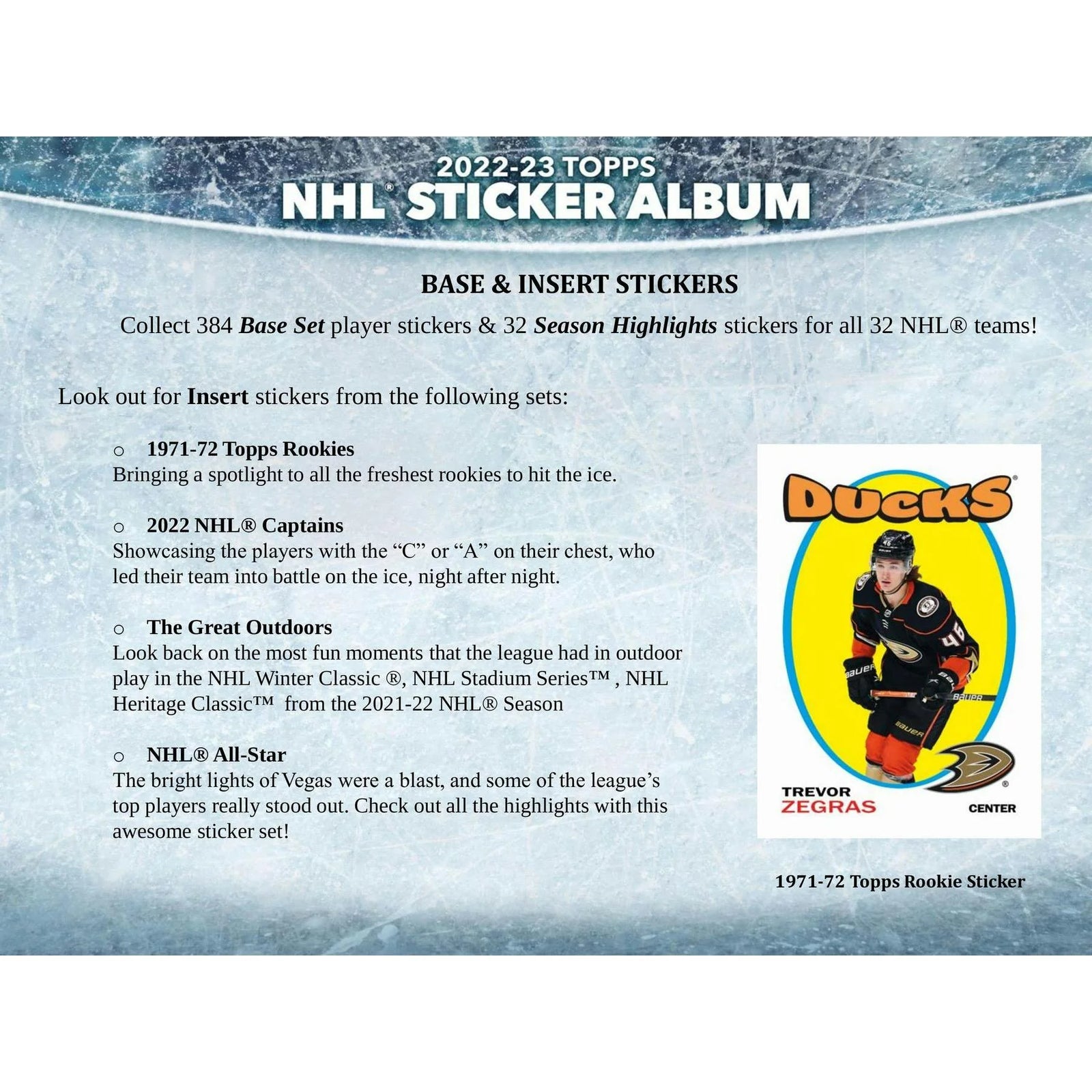 DRAFT - New 2022/23 Topps NHL Hockey Sticker Collection 16-Box Case