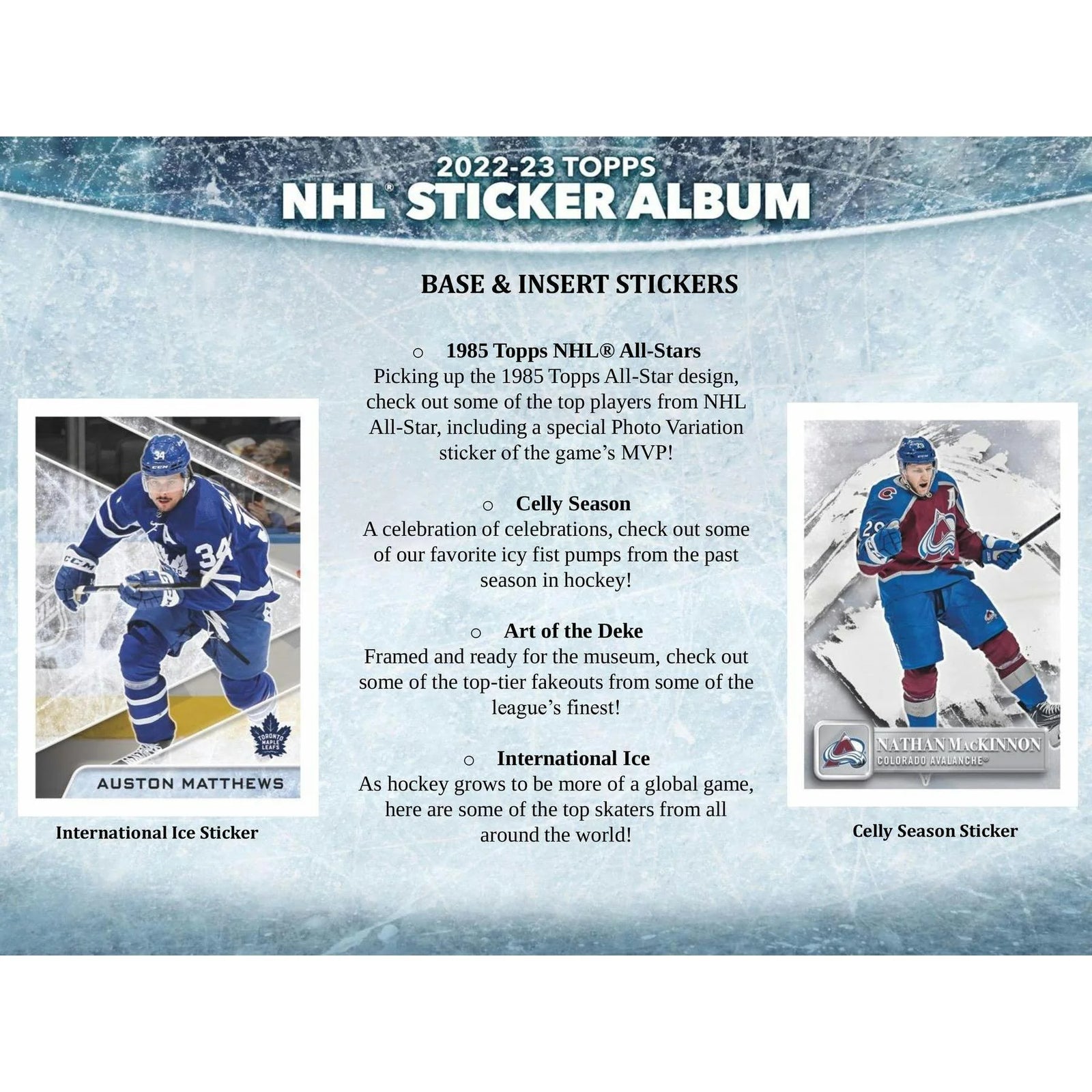 DRAFT - New 2022/23 Topps NHL Hockey Sticker Collection 16-Box Case