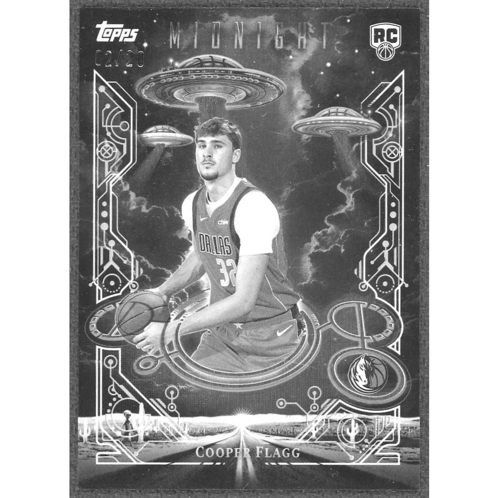 Cooper Flagg 2025-26 Topps Midnight Daydreamers Equinox Card | Rookie