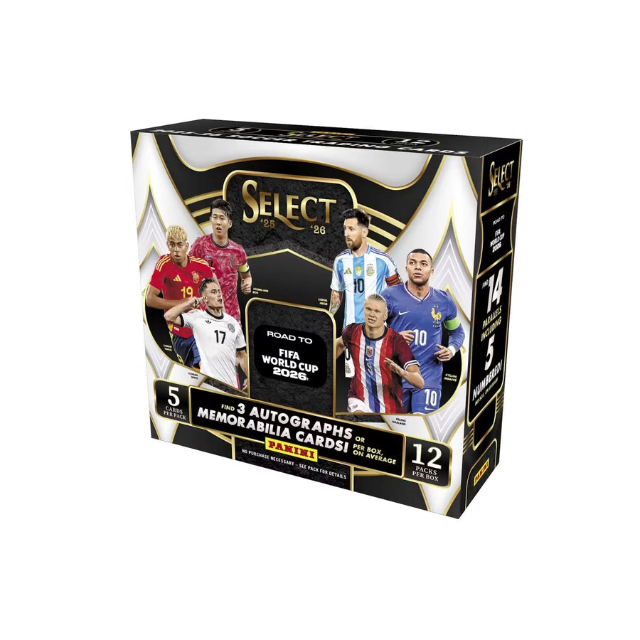 2025-26 Panini Select Road to FIFA World Cup Soccer Hobby Box | Presell (Ships Sealed Only)