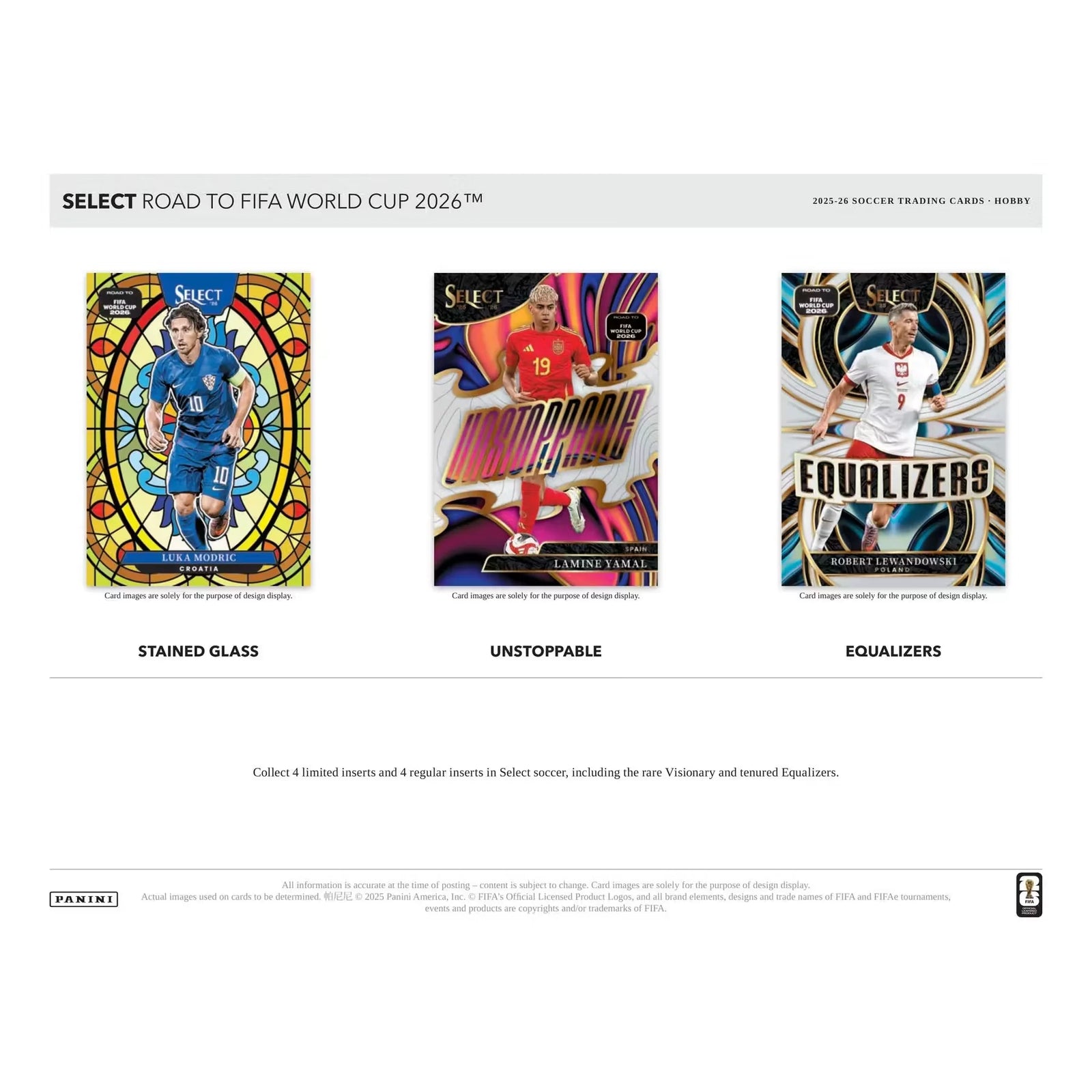2025-26 Panini Select Road to FIFA World Cup Soccer Hobby 12-Box Case (Ships Sealed Only)