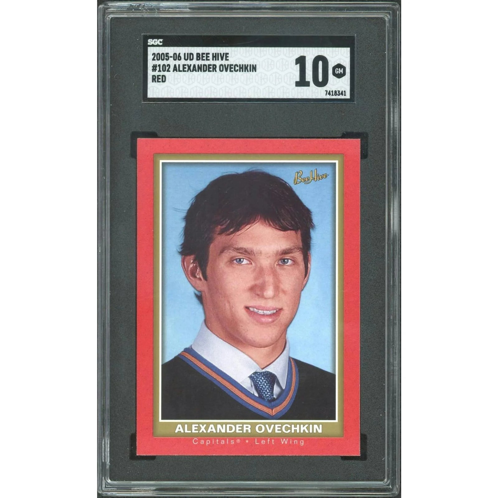 Alexander Ovechkin 2005-06 Upper Deck Bee Hive Red Rookie | SGC 10